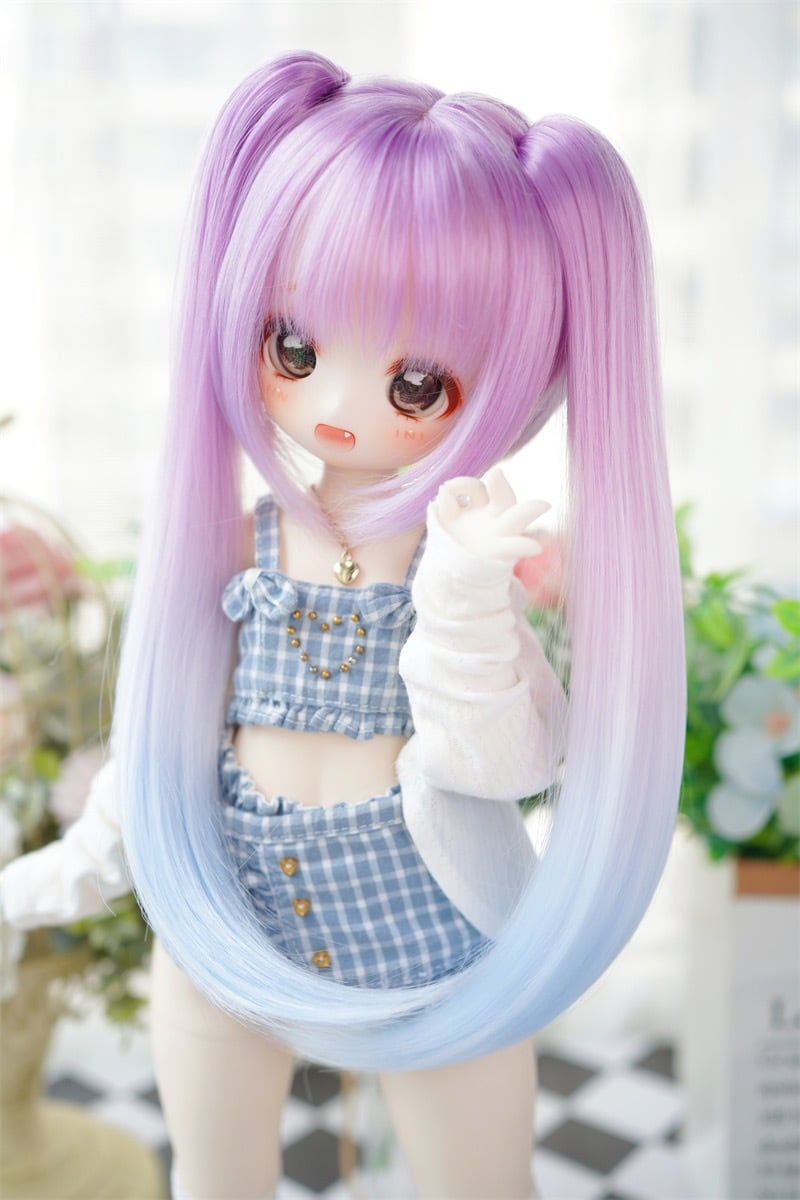 BJDドール用ウィッグ 8-9インチ MDD/kumako/DDサイズ通用 1/3 全2色