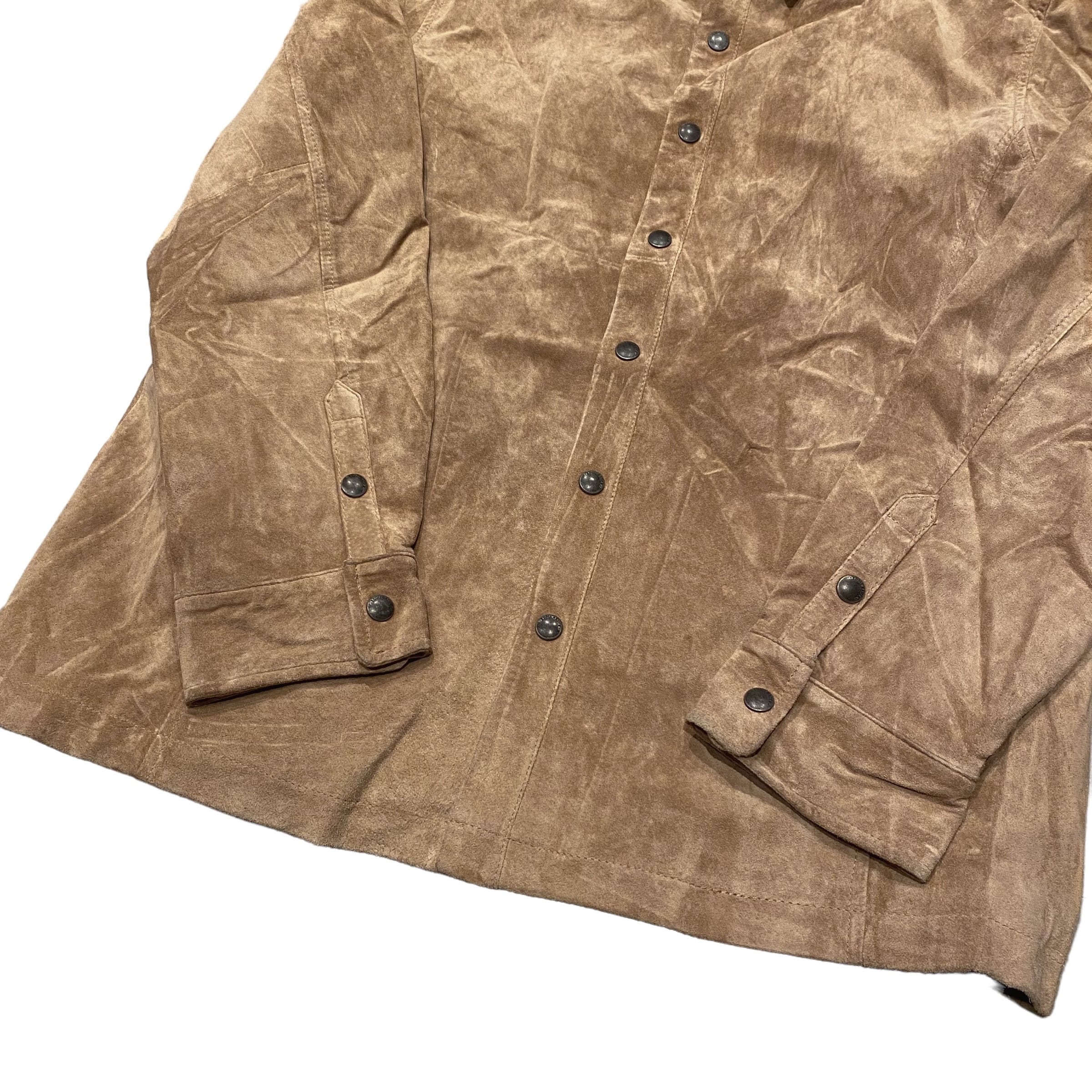 Eddie Bauer Suede Shirt Jacket L / エディーバウアー スエード