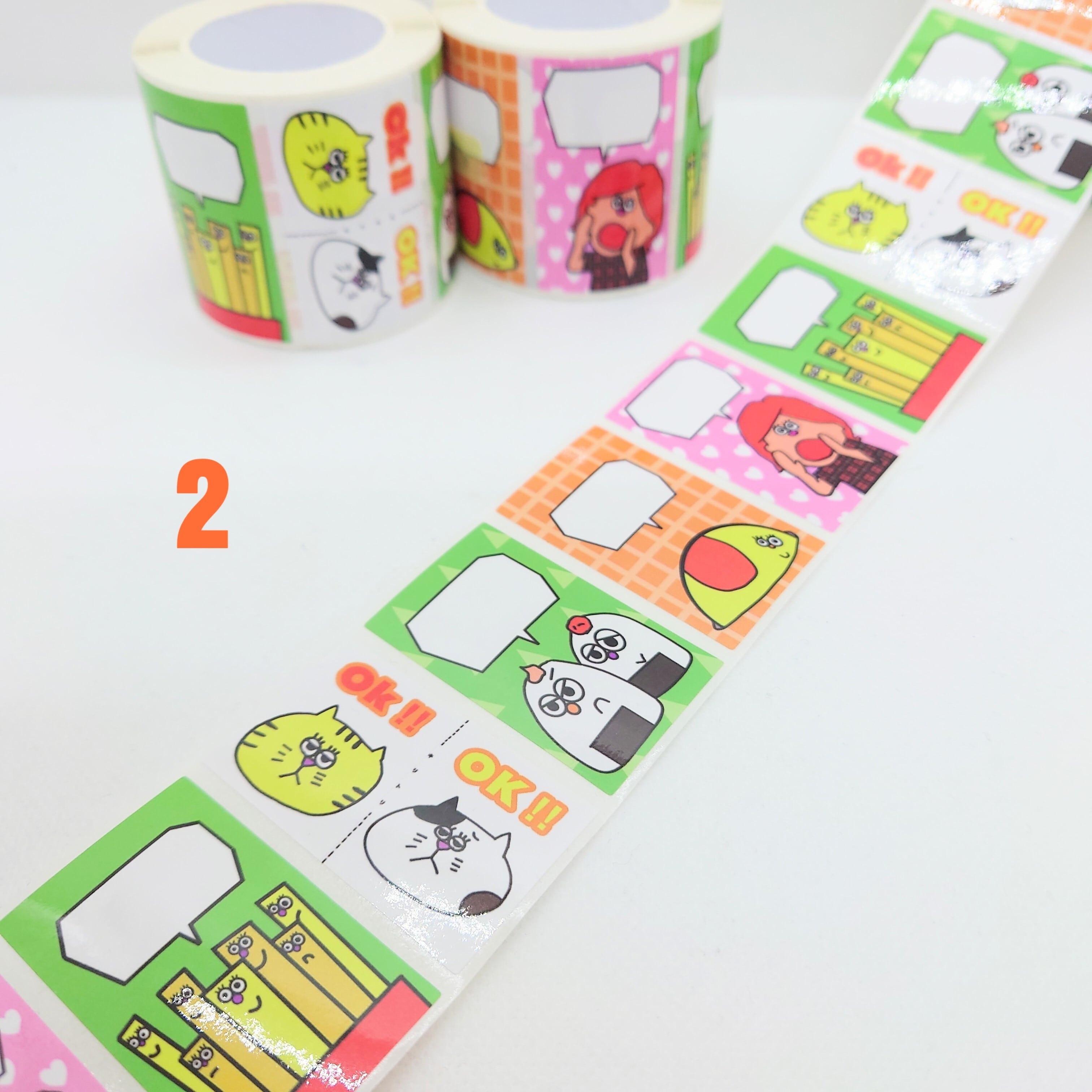 オリジナル ロールシール 全5種類 | COLORFUL TOYS