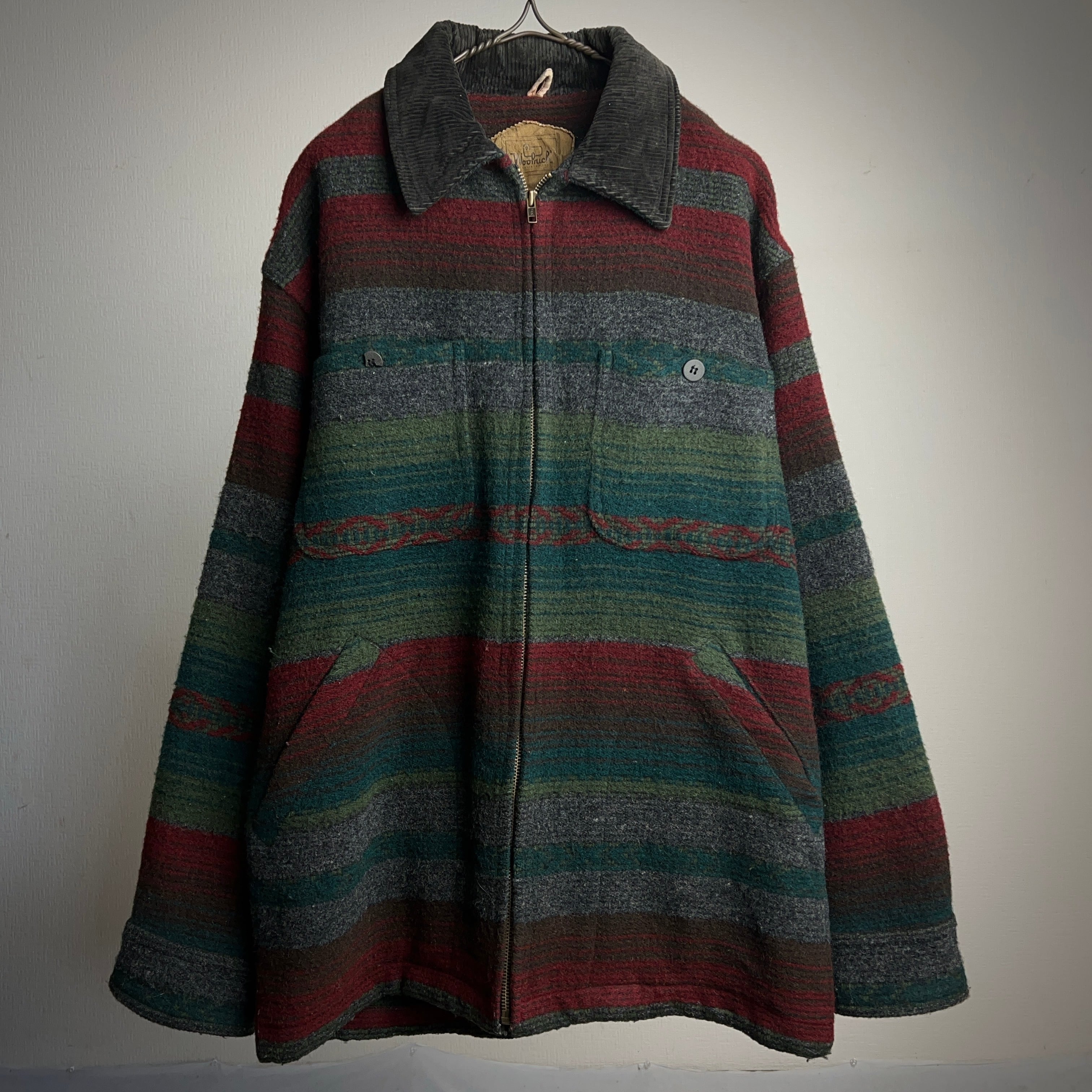 90's Woolrich Wool Jacket Native Rug 90年代 ウールリッチ