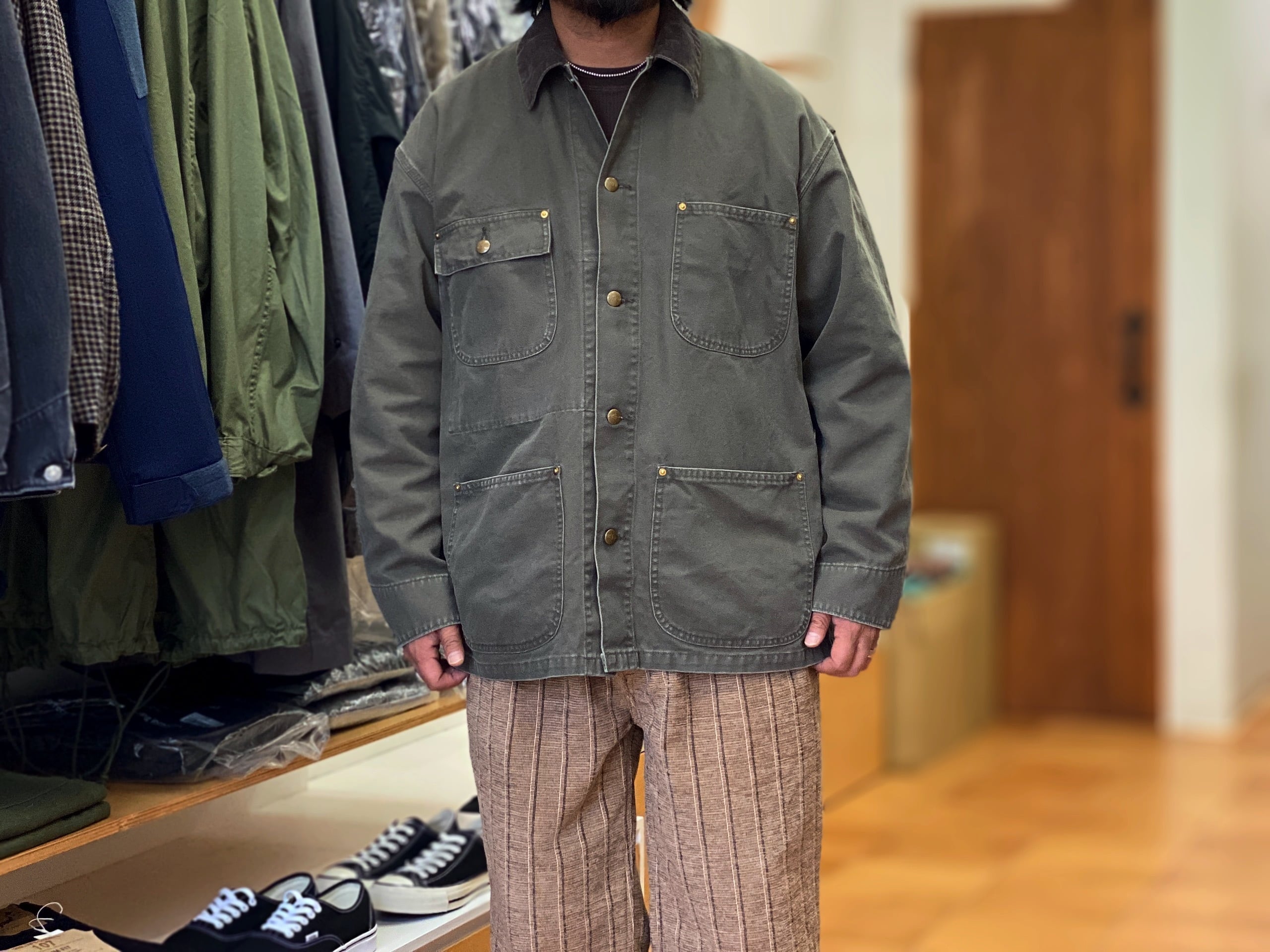 orSlow】Relax Fit Coverall (army green) | 101 clothing store