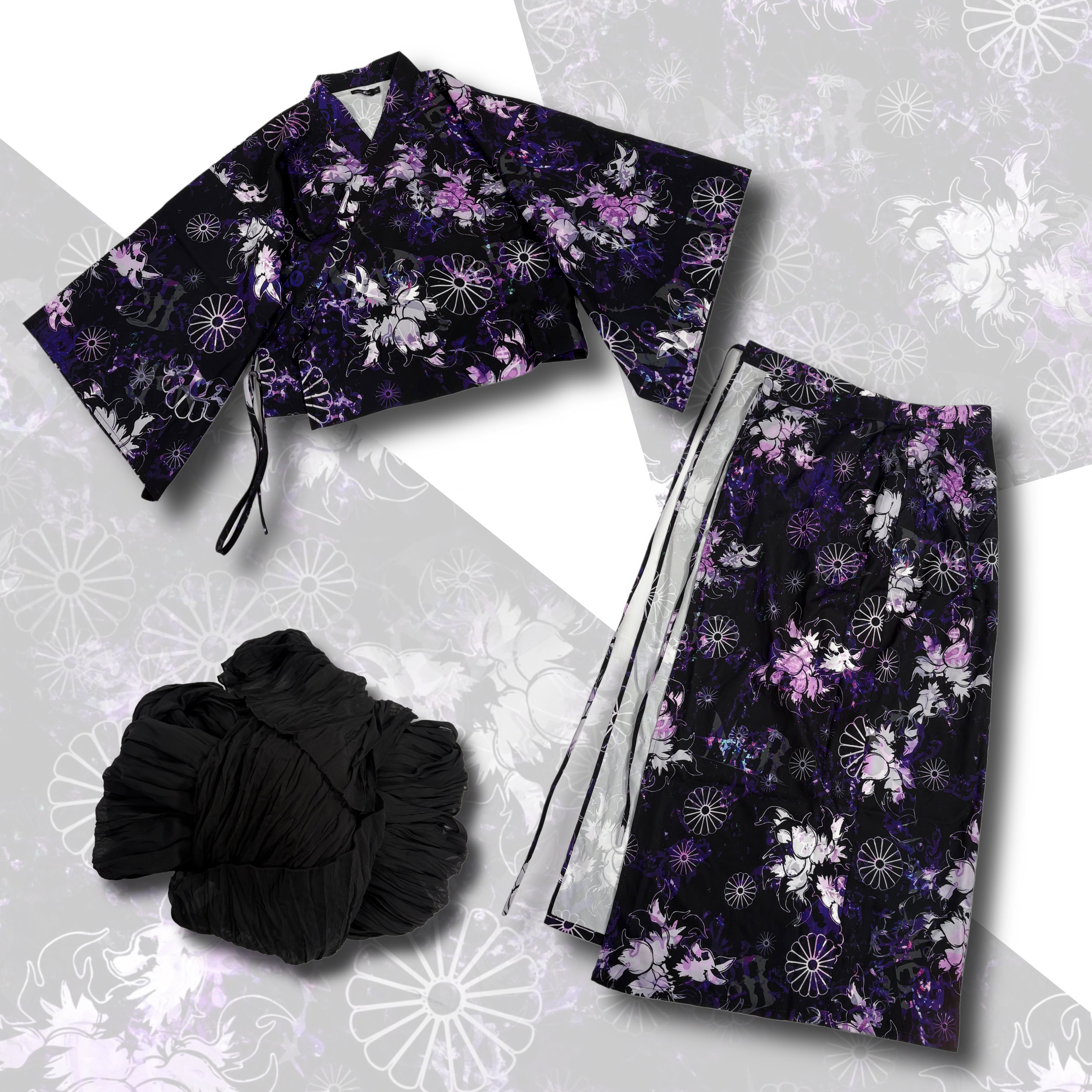 和柄九尾浴衣3点セット | NIER CLOTHING
