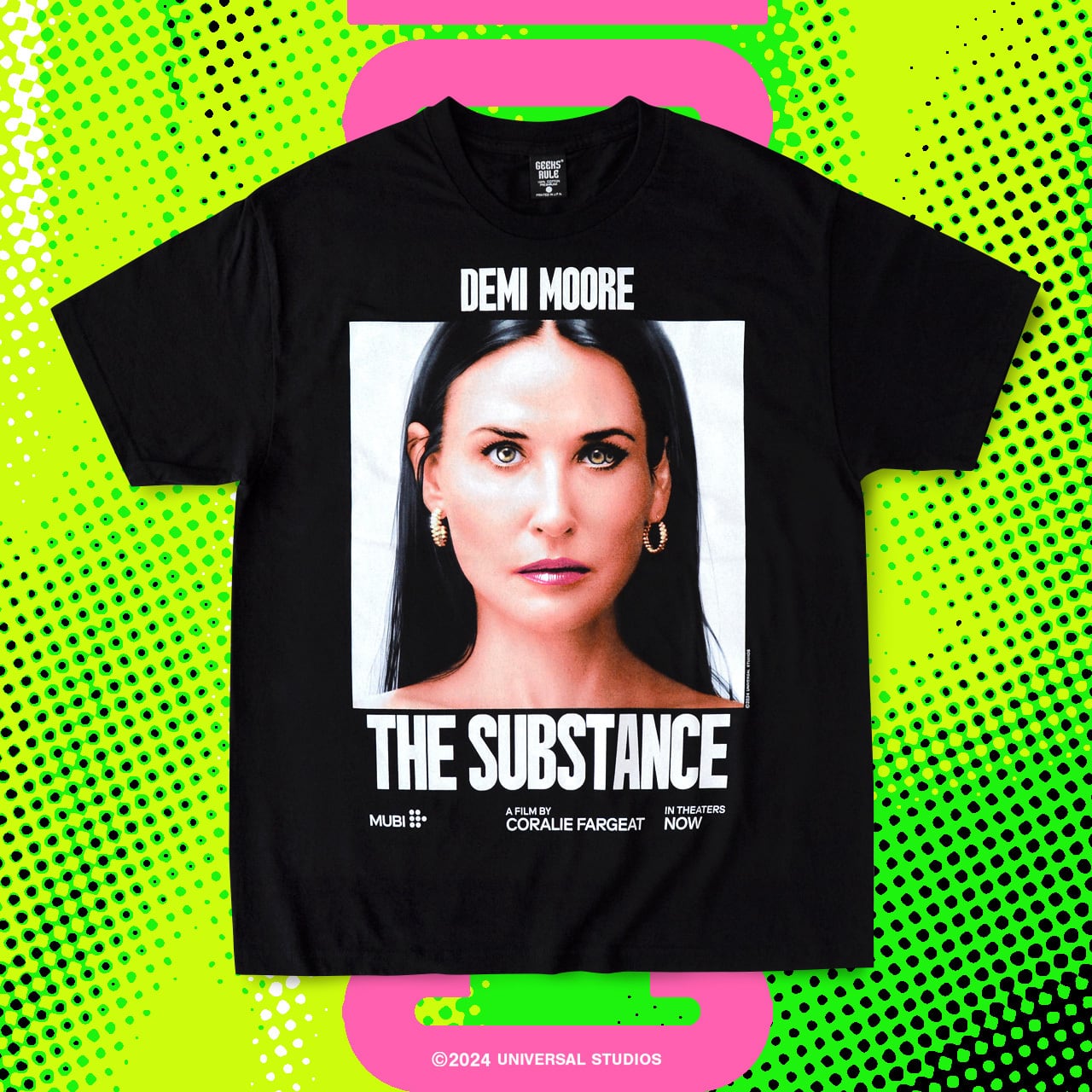 THE SUBSTANCE “DEMI MOORE” × GEEKS RULE 13 SILKSCREEN PRINTING T