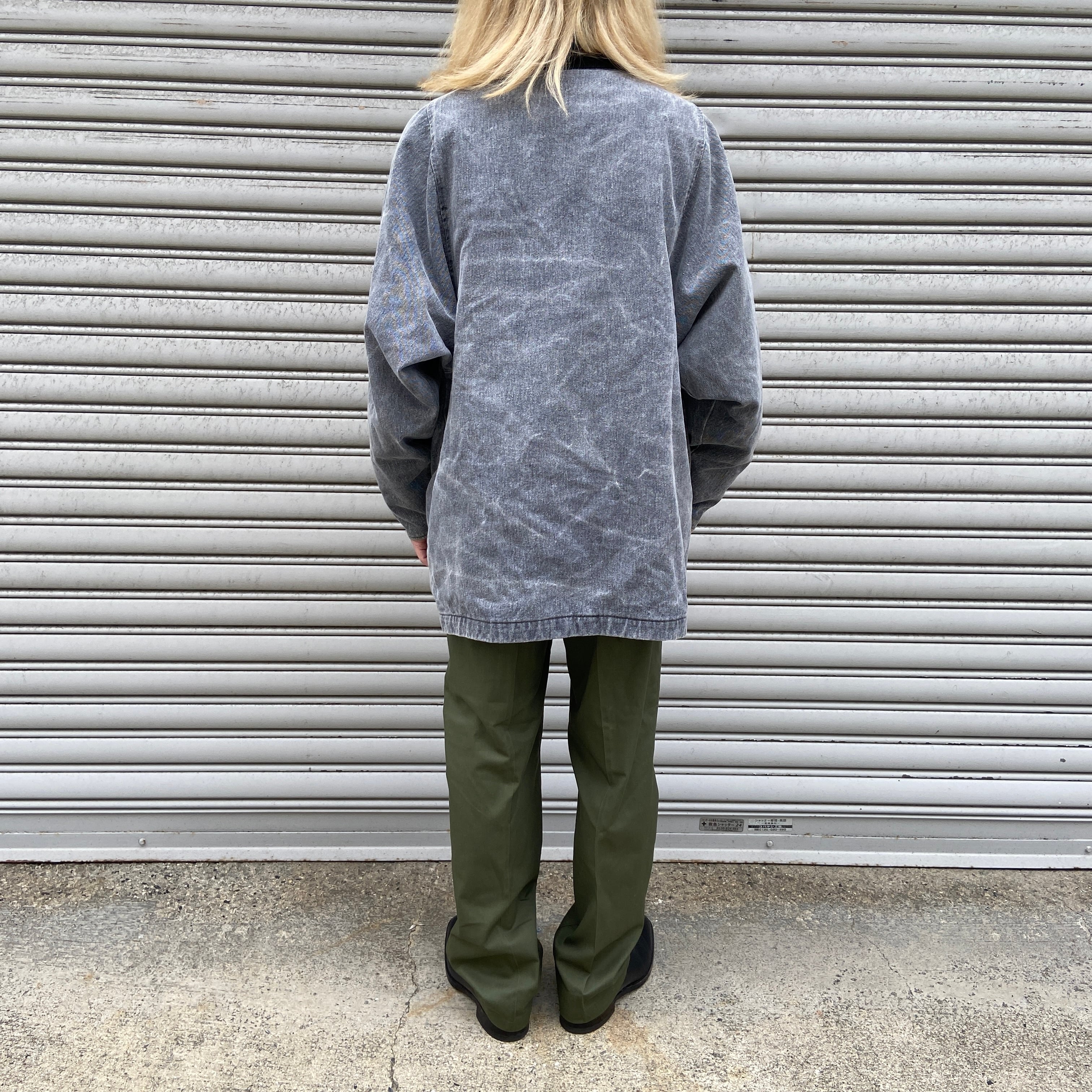 80s 90s USA製 Woolrich デニムカバーオール グレー L | 古着屋 Uan