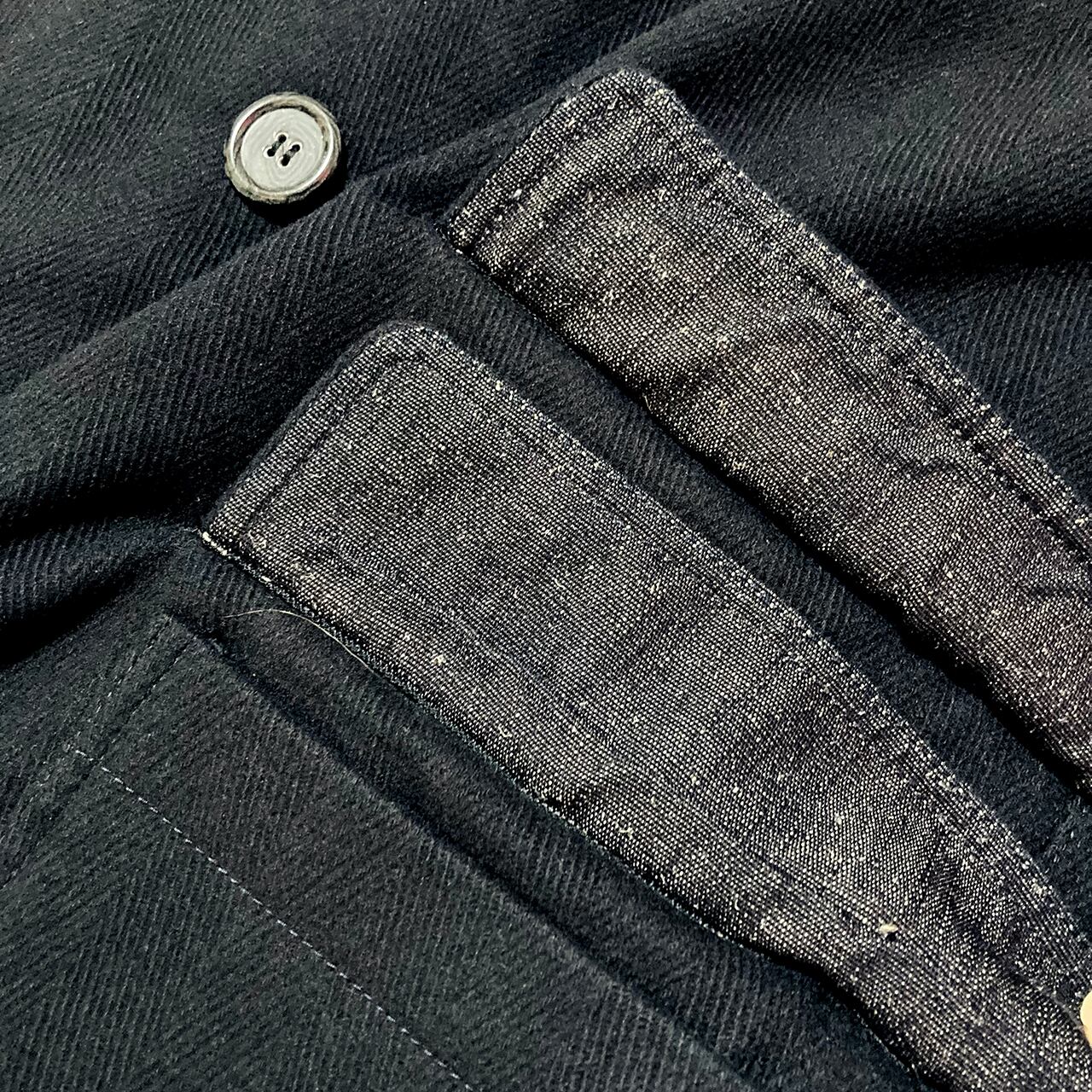 90'S ARMANI JEANS 48 P-Coat made in Italy Vintage ウールカシミヤ