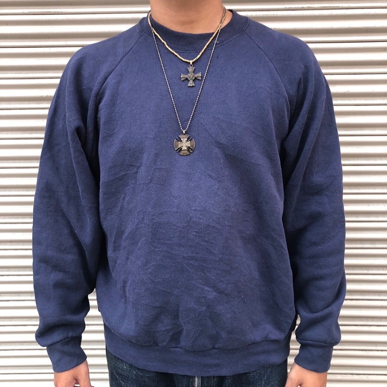 00s Fruit of the loom 無地 スウェット フルーツオブザルーム