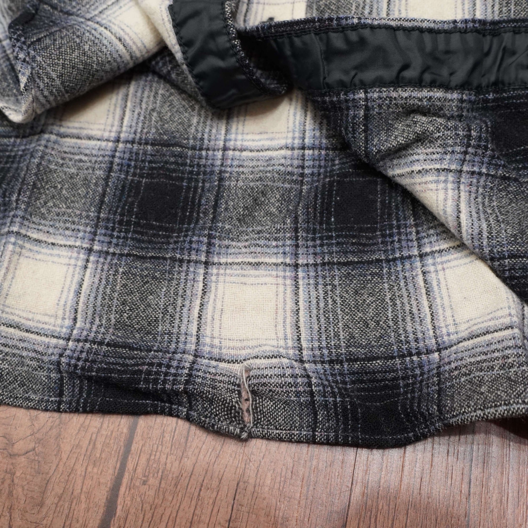 70s pendleton ウール シャツ オンブレ S/シャドーチェック outdoors