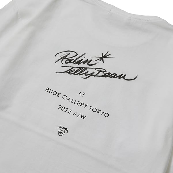 Rockin' Jelly Bean × RUDE GALLERY SS TEE (WHITE) / RUDE GALLERY