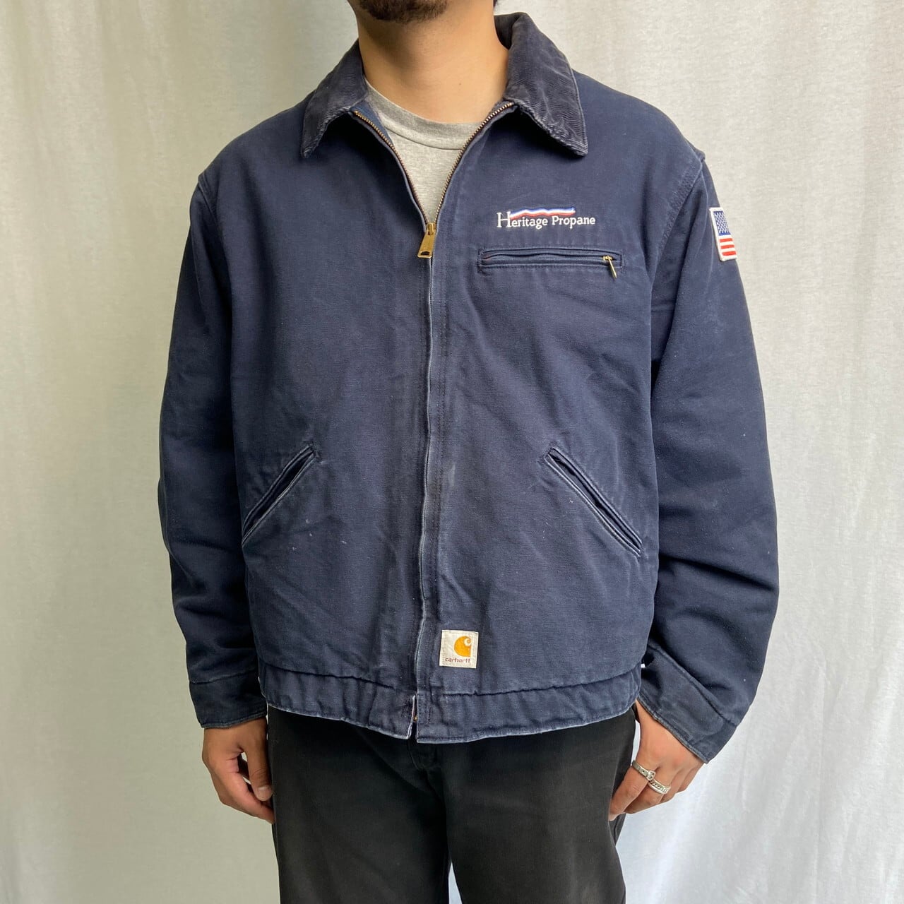 90-00年代 USA製 Carhartt カーハート ダック地 デトロイトジャケット