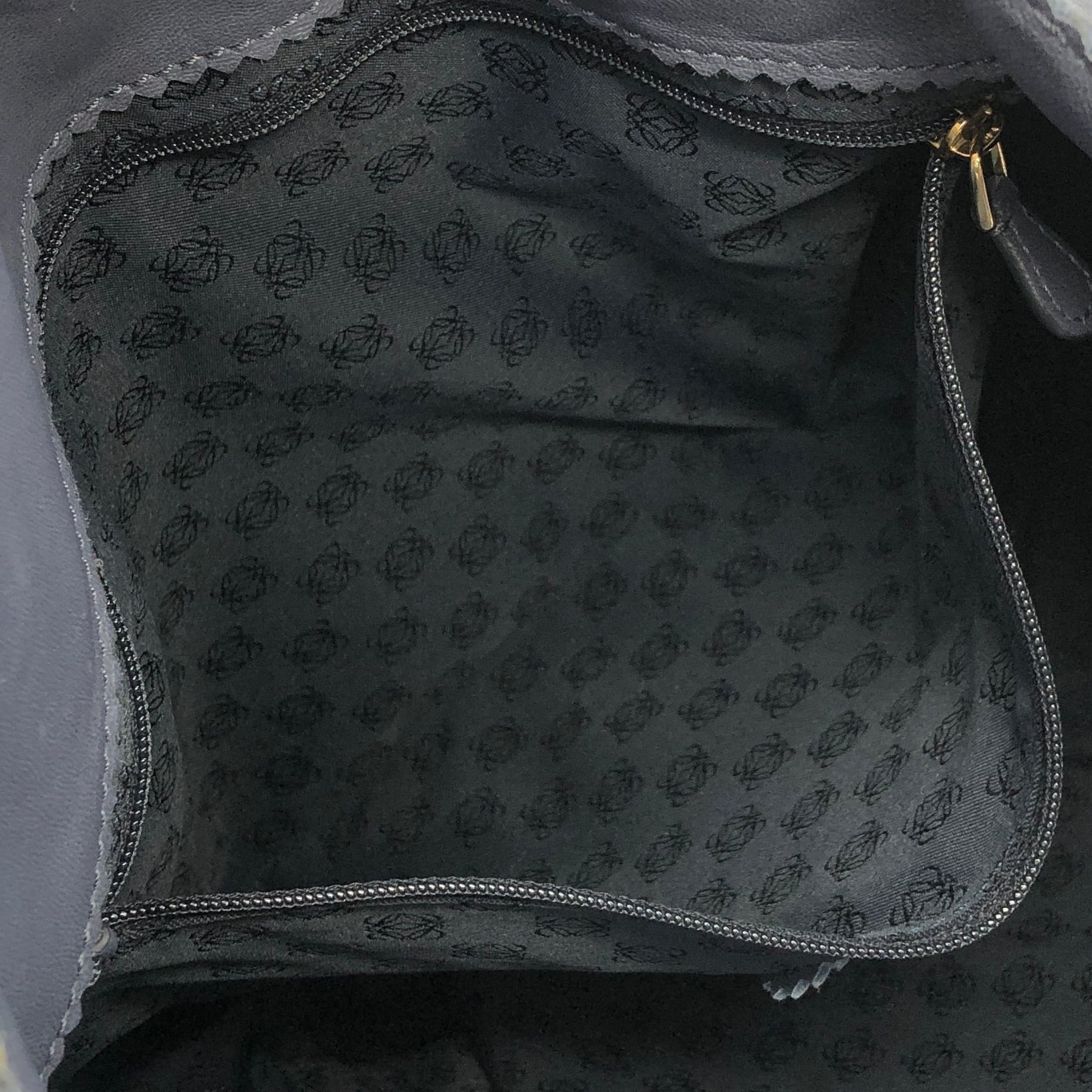 LOEWE ロエベ レザー トートバッグ ハンドバッグ スカイブルー vintage