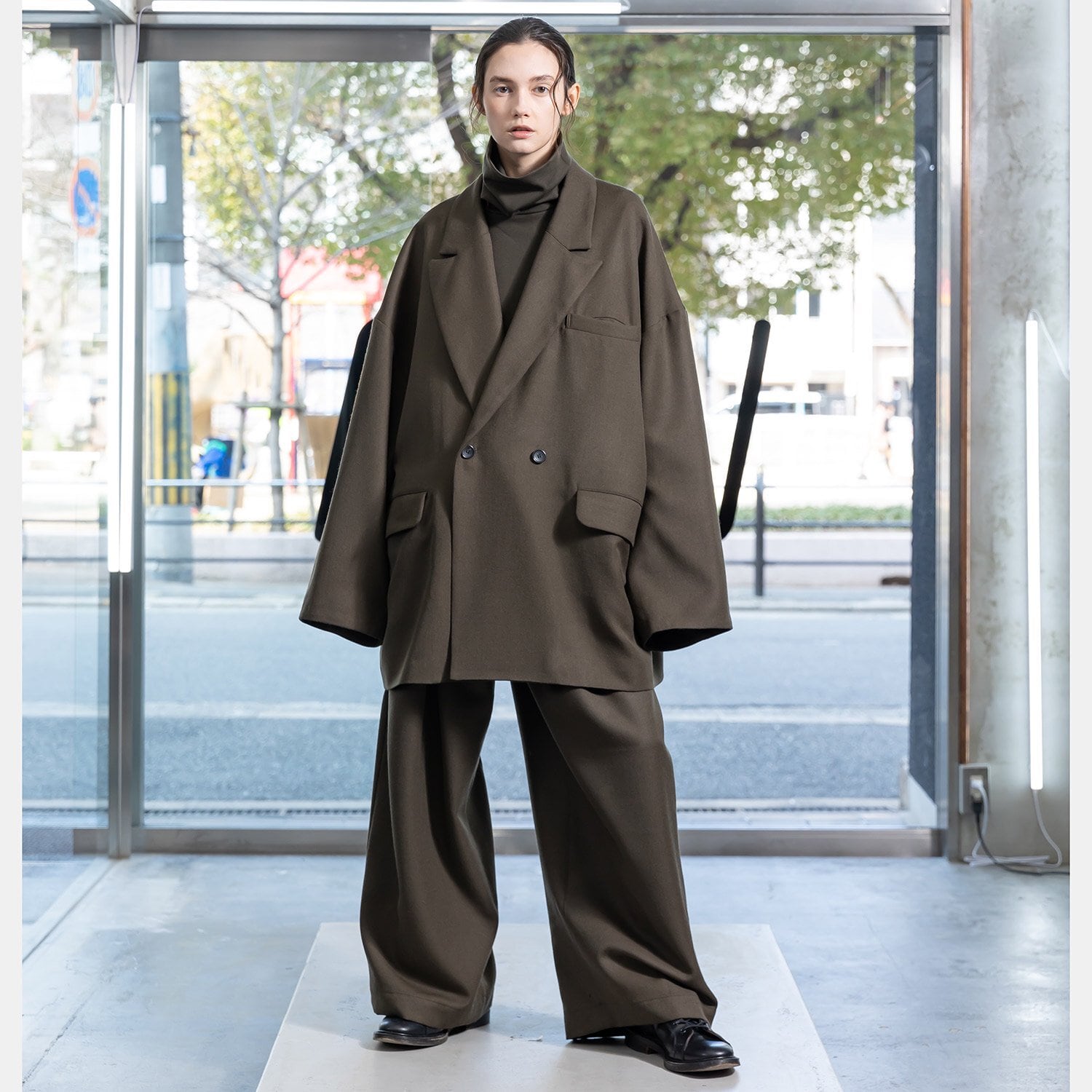 VOAAOV BISHU WOOL ONI SURGE Double Big Jacket (OLIVE) VOJK-K42