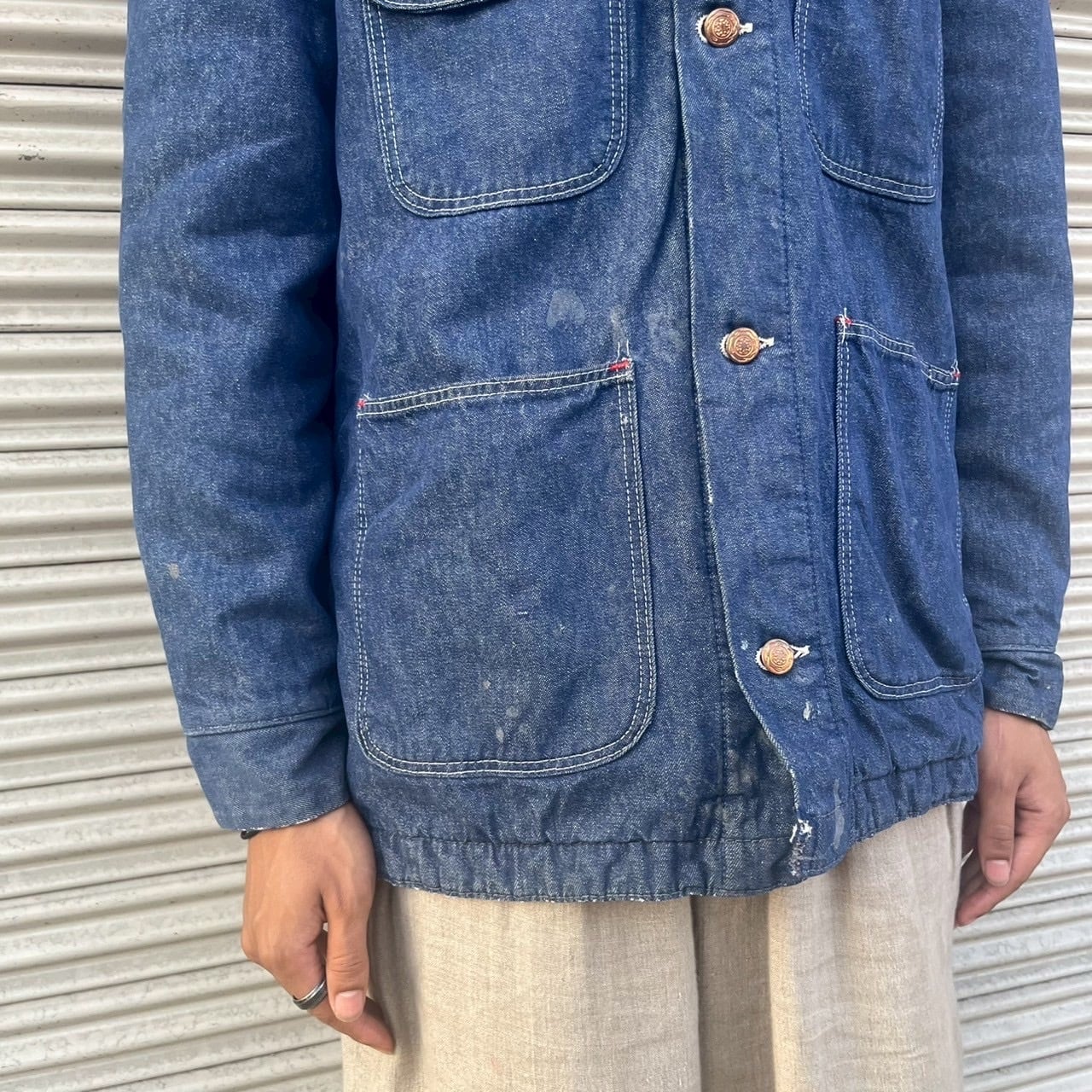 60s USA製 BLUE BELL ヴィンテージ ラングラー デニム カバーオール 40