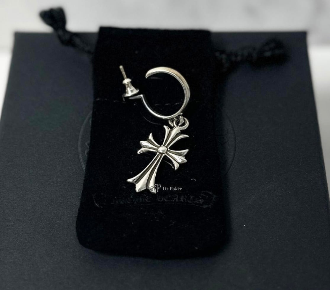クロムハーツ タイニー CH クロス フープ ピアス | chromehearts