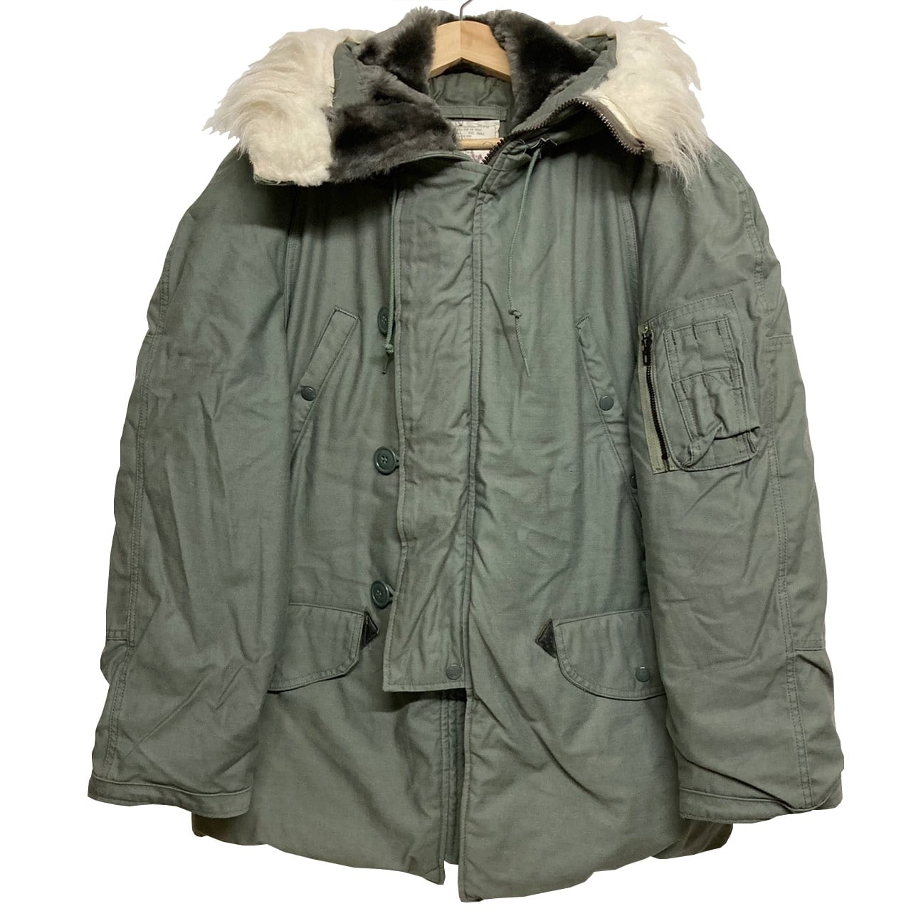81`s N-3B フライトジャケットパーカー LANCER CLOTHING カーキ SMALL