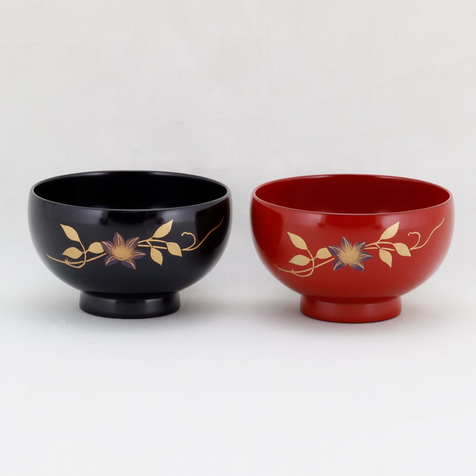 8-1 輪島塗 夫婦椀／鉄線蒔絵／ペア | 輪島塗 加藤漆器店 公式