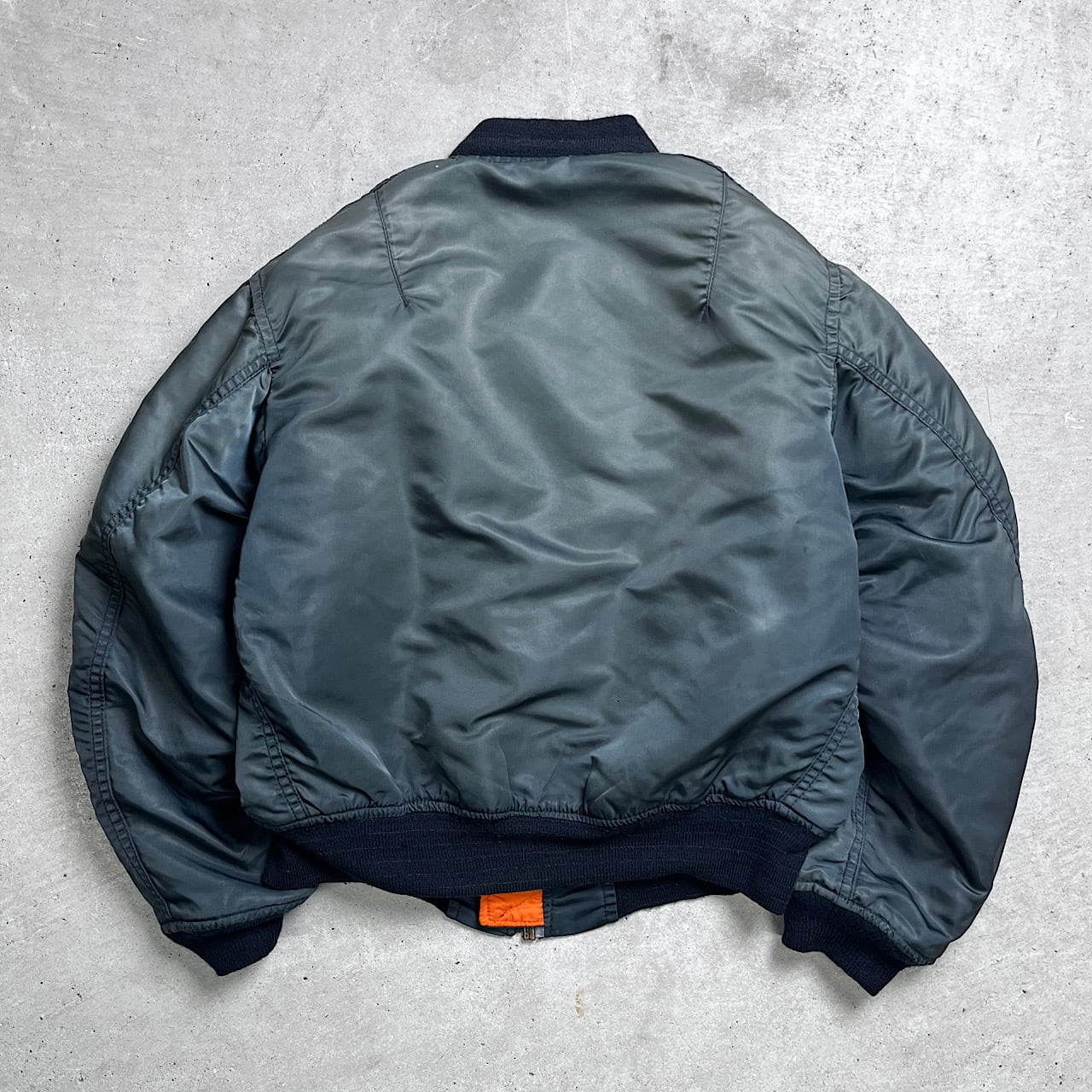 80年代 USA製 ALPHA MA-1 ミリタリー フライトジャケット 民間品