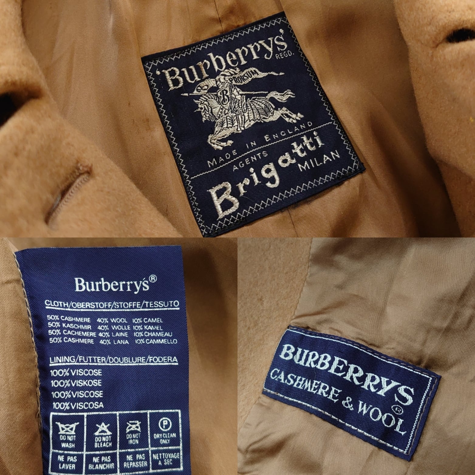 極上】Burberrys バーバリー カシミヤコート バルマカーンコート