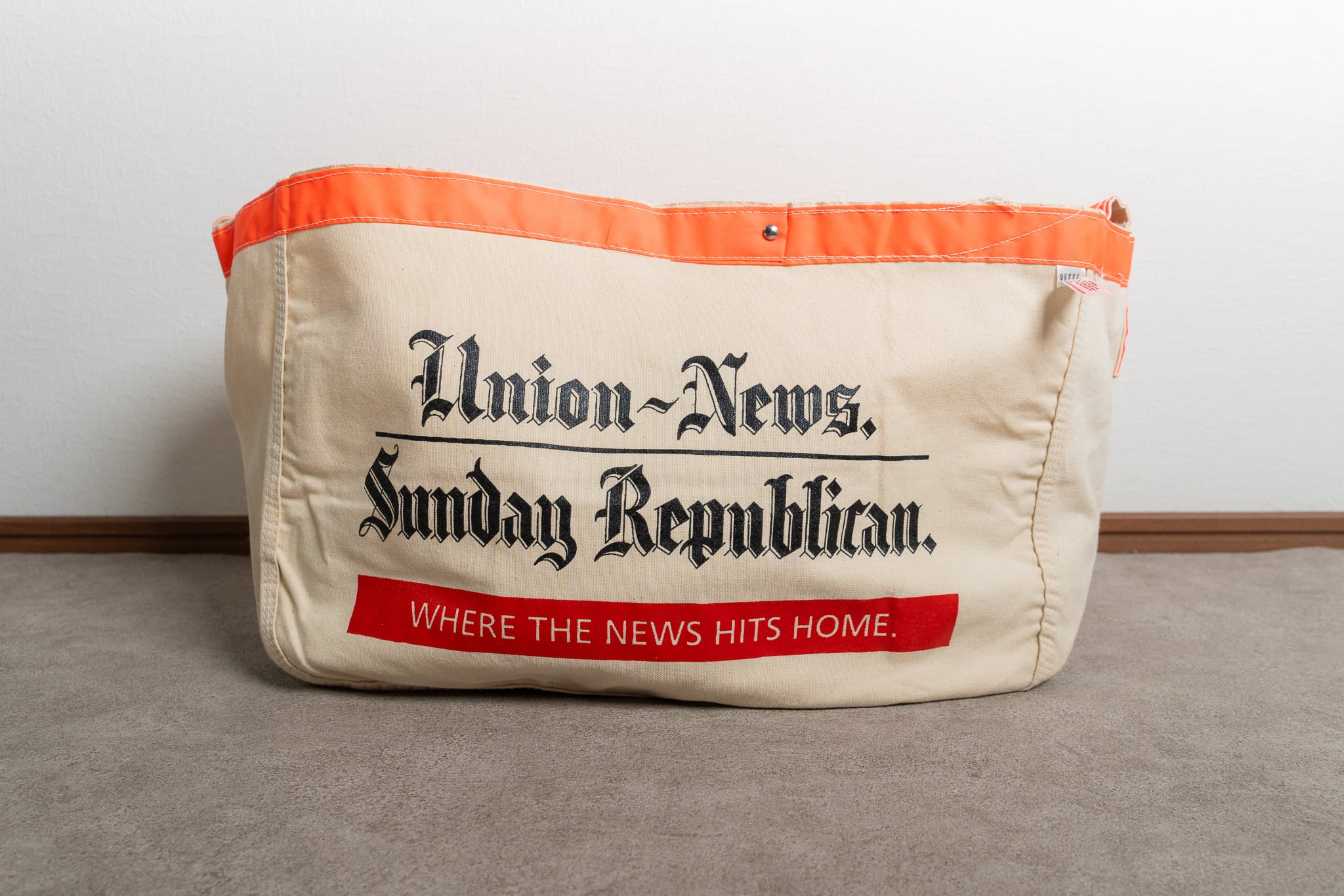 DEADSTOCK】80's Union-News Paper Bag 