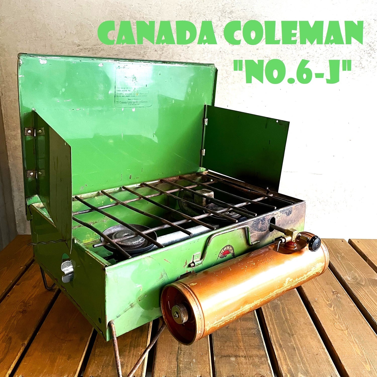 コールマン NO.6J ツーバーナー カナダ製 1940年代製造 コッパ―円筒