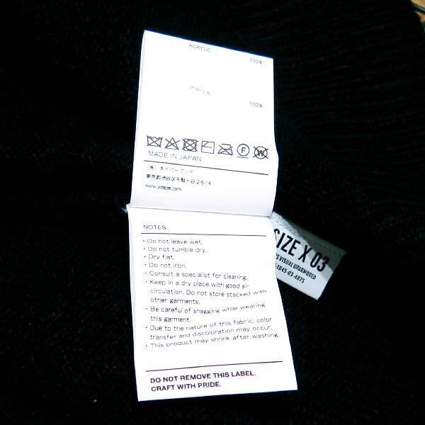 WTAPS 21AW VIBES/SWEATER/ACRYLIC 212MADT-KNM02 サイズ03(L) ダブル