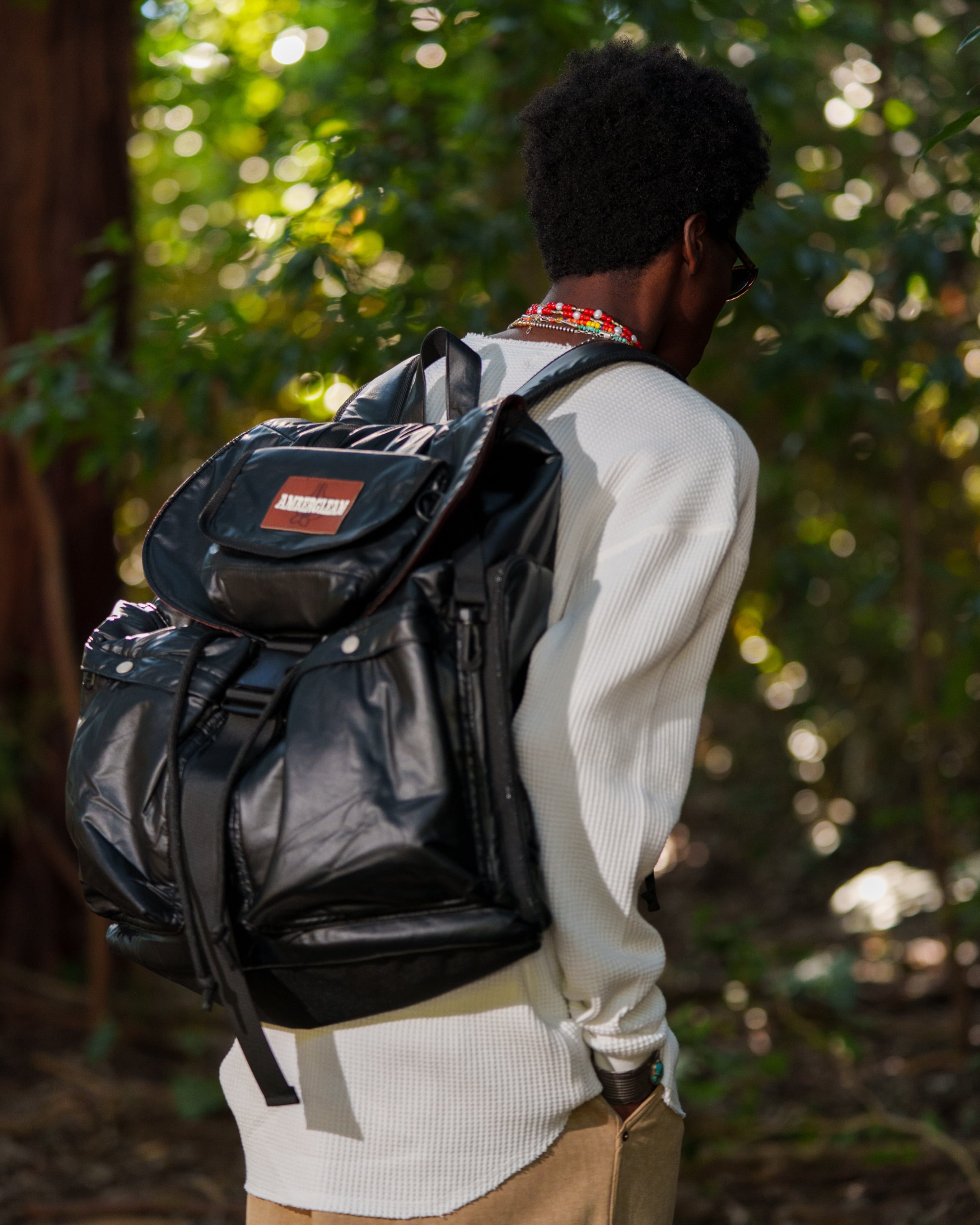 Leather Traveler's Backpack | AMBERGLEAM
