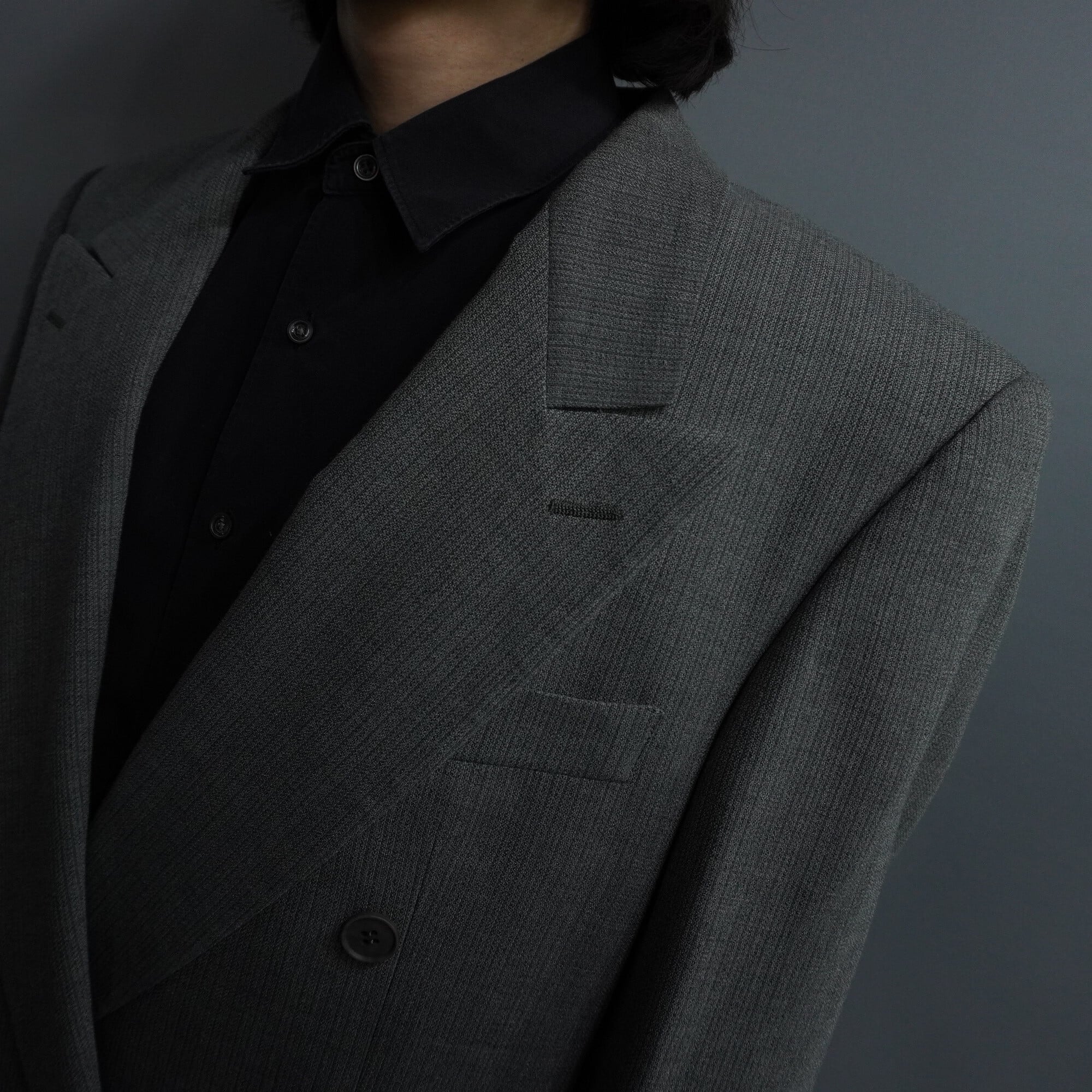 Yves Saint Laurent】 イヴサンローラン ダブルスーツ セットアップ