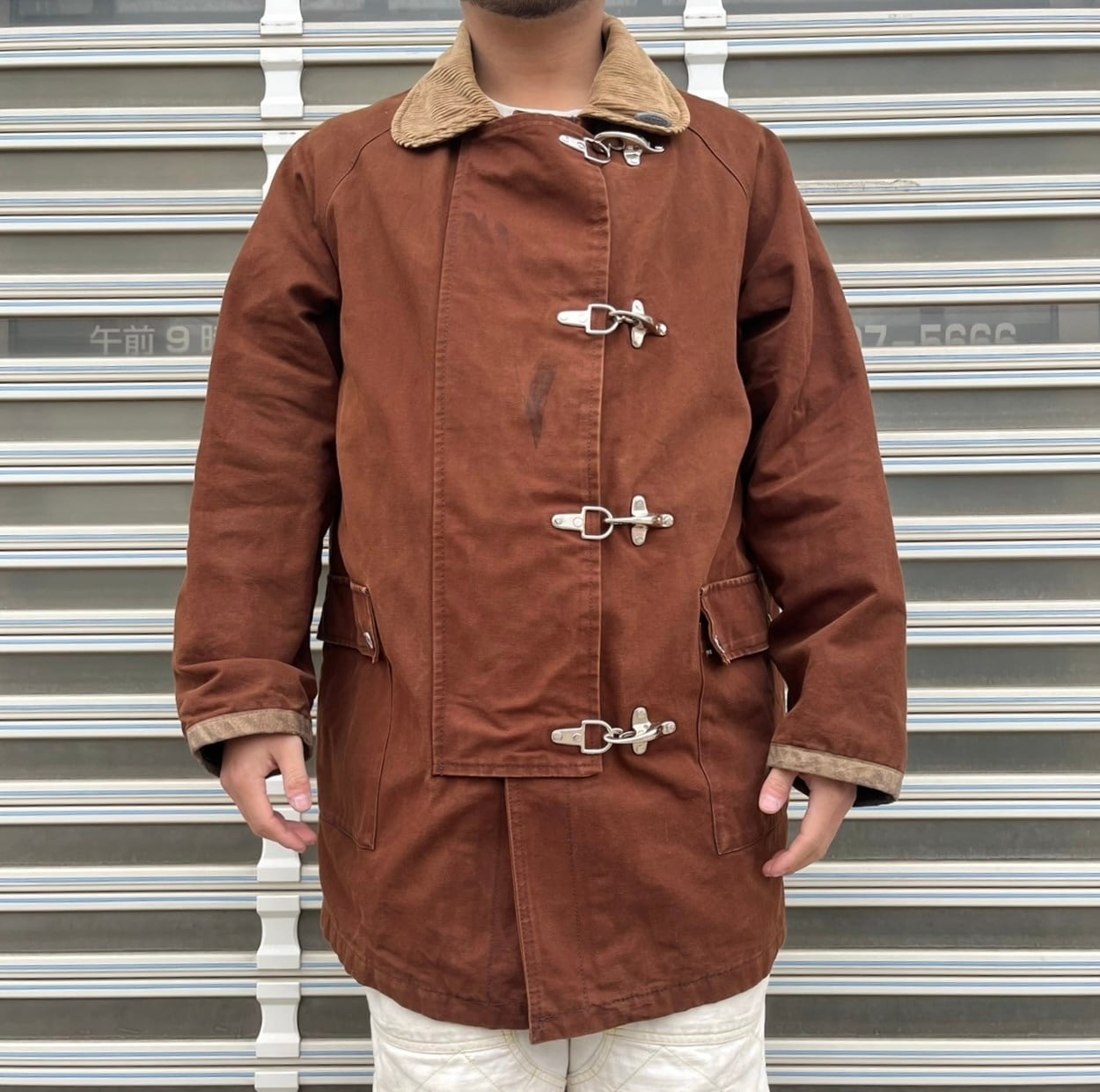 80s イタリア ユーロ ファイヤーマン ジャケット 消防服 ヴィンテージ