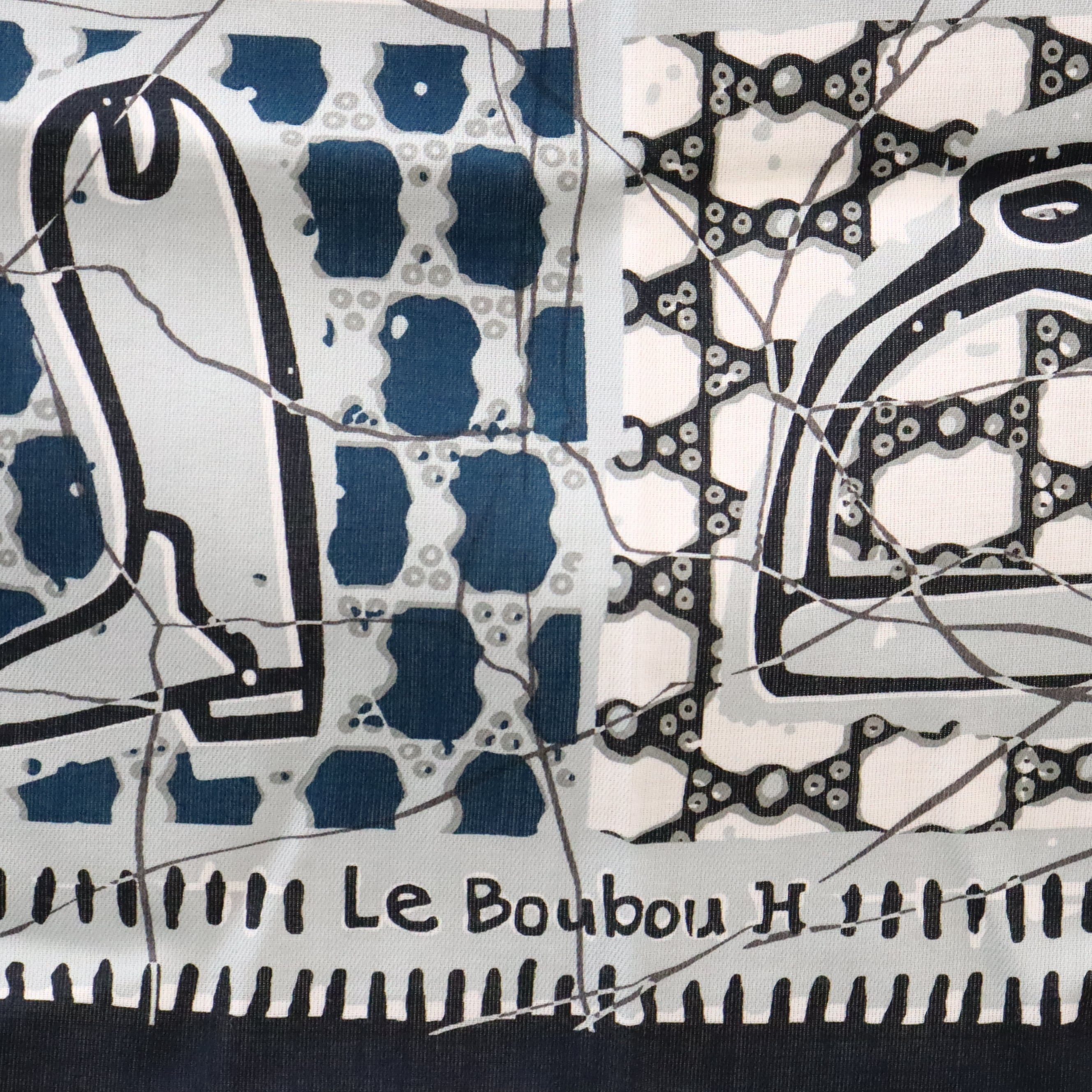 美品 HERMES エルメス カレ65 コットン Le Boubou H