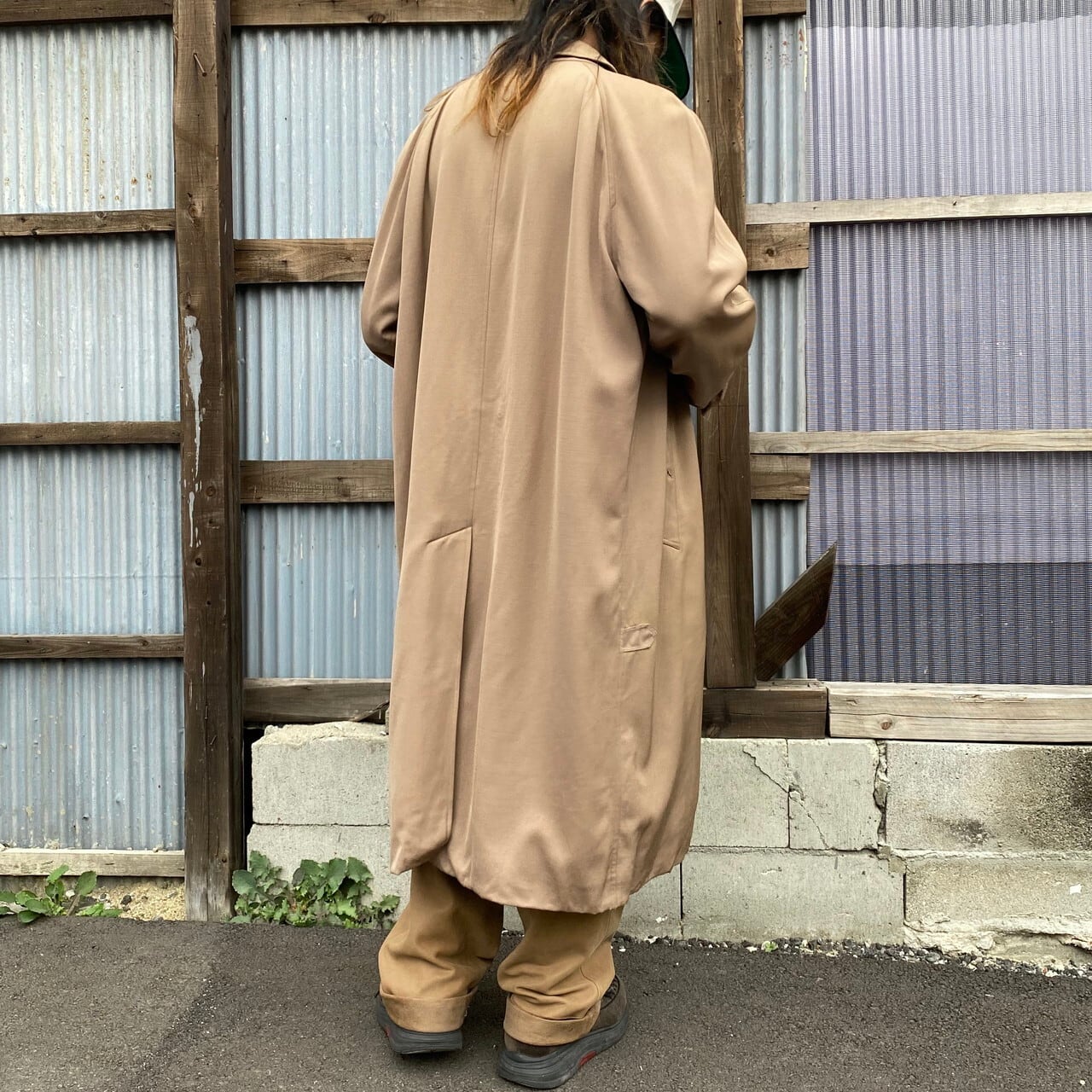 ビンテージ 英国製 Burberry's バーバリー ウールギャバジン ステン