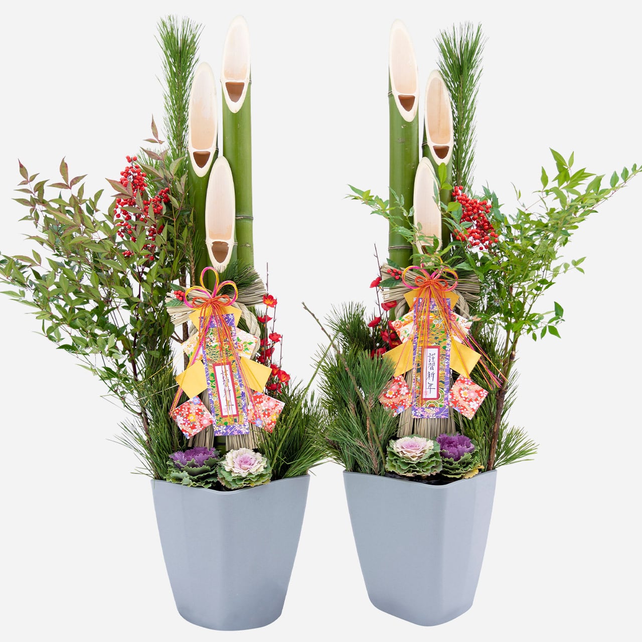 笑い竹門松 150cm（一対） | 門松専門店 えびす屋