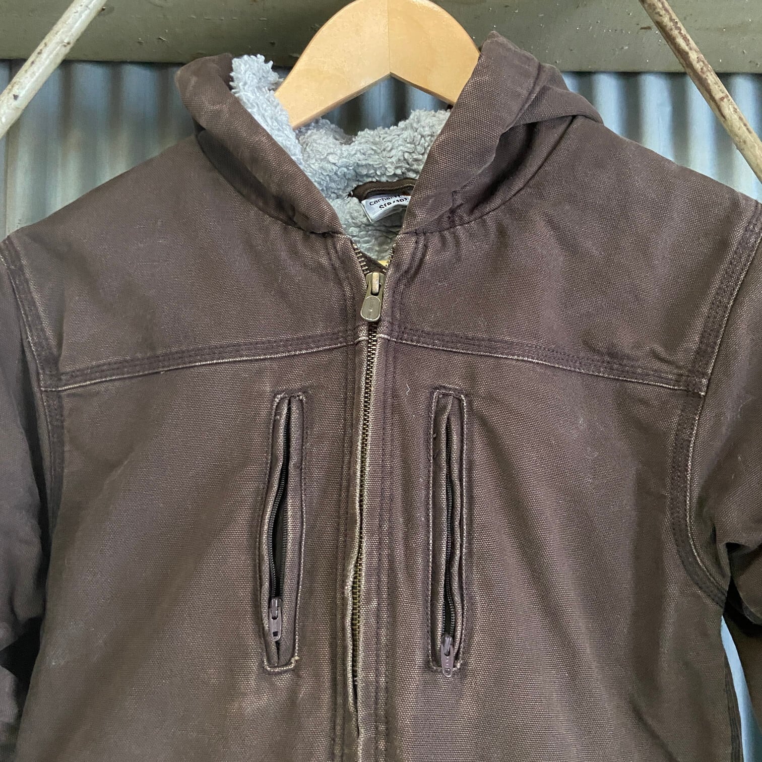 kids】Carhartt カーハート ダック地 ジャケット キッズ8歳〜10相当