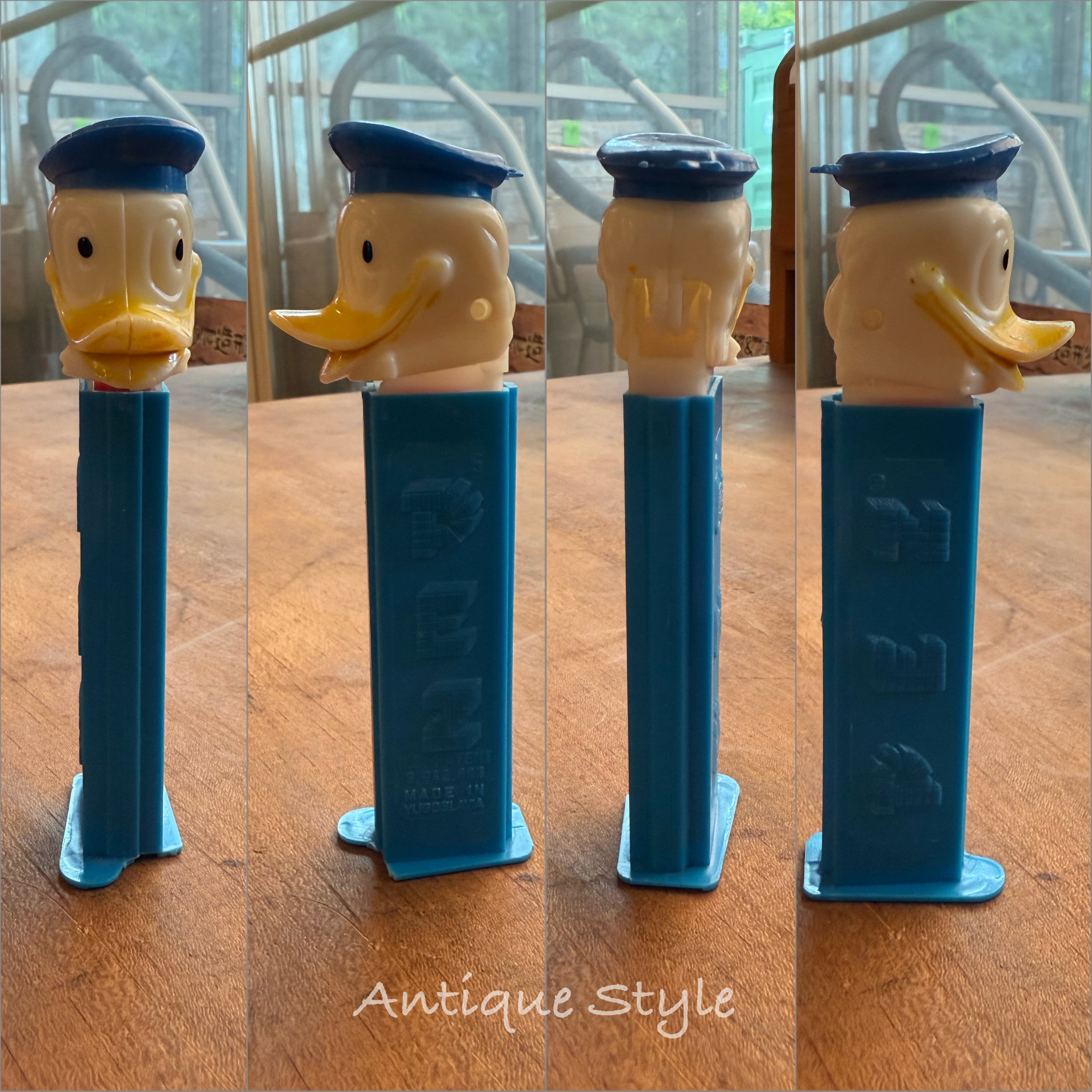 難あり】70s ヴィンテージ PEZ ドナルドダック 薄足 ペッツ
