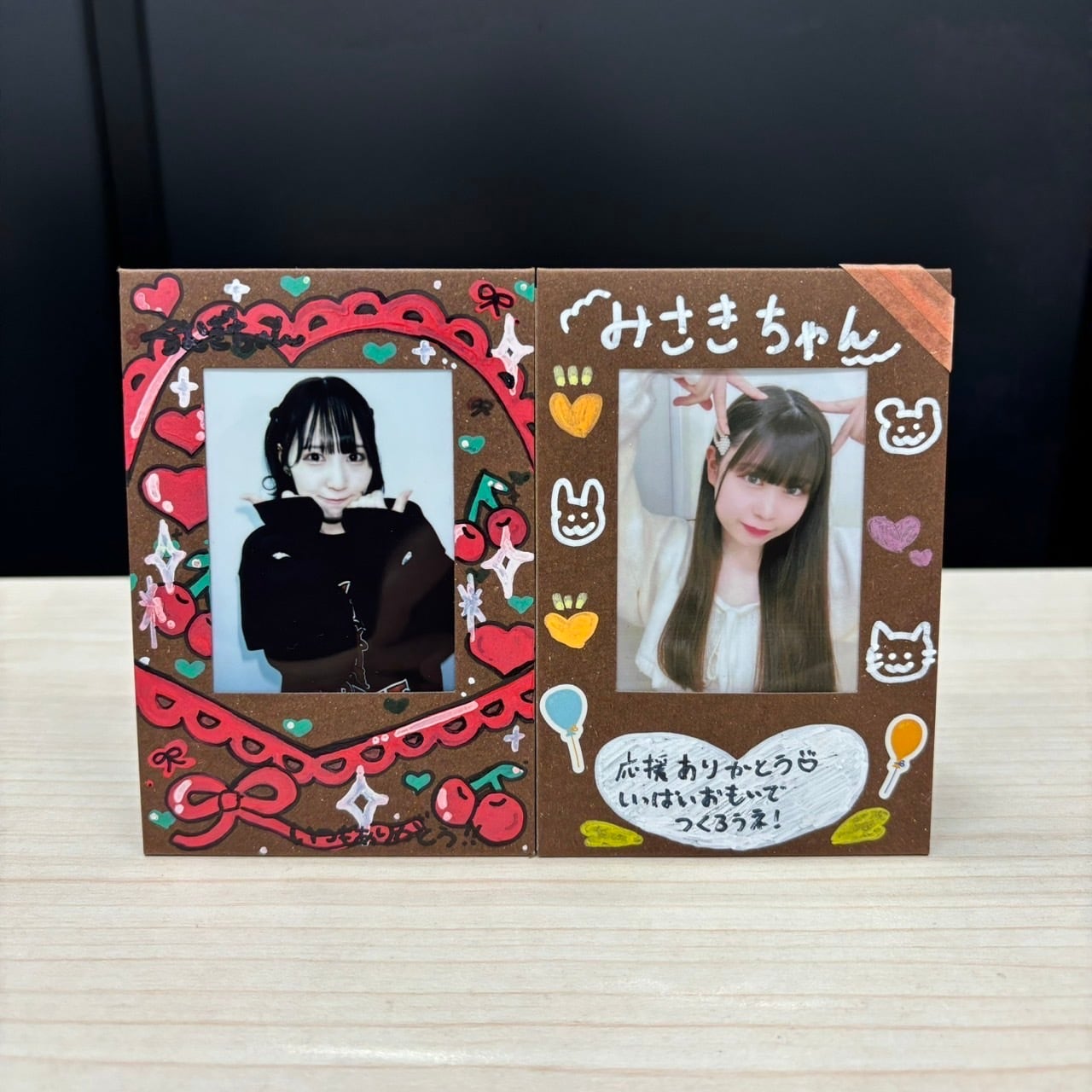 ブラウン】メッセージスタンド(チェキ付き) | Kiss Bee online shop