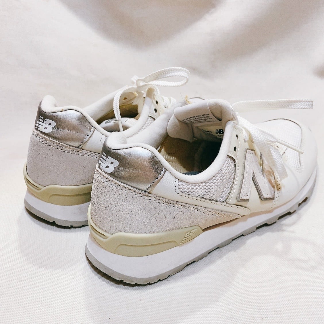 ニューバランス966 スニーカー 白 レザー new balance 996 | UTA