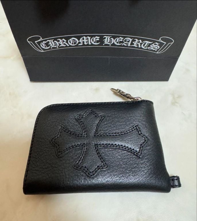 CHROME HEARTS クロムハーツ TINY ZIP クロスパッチ レザー