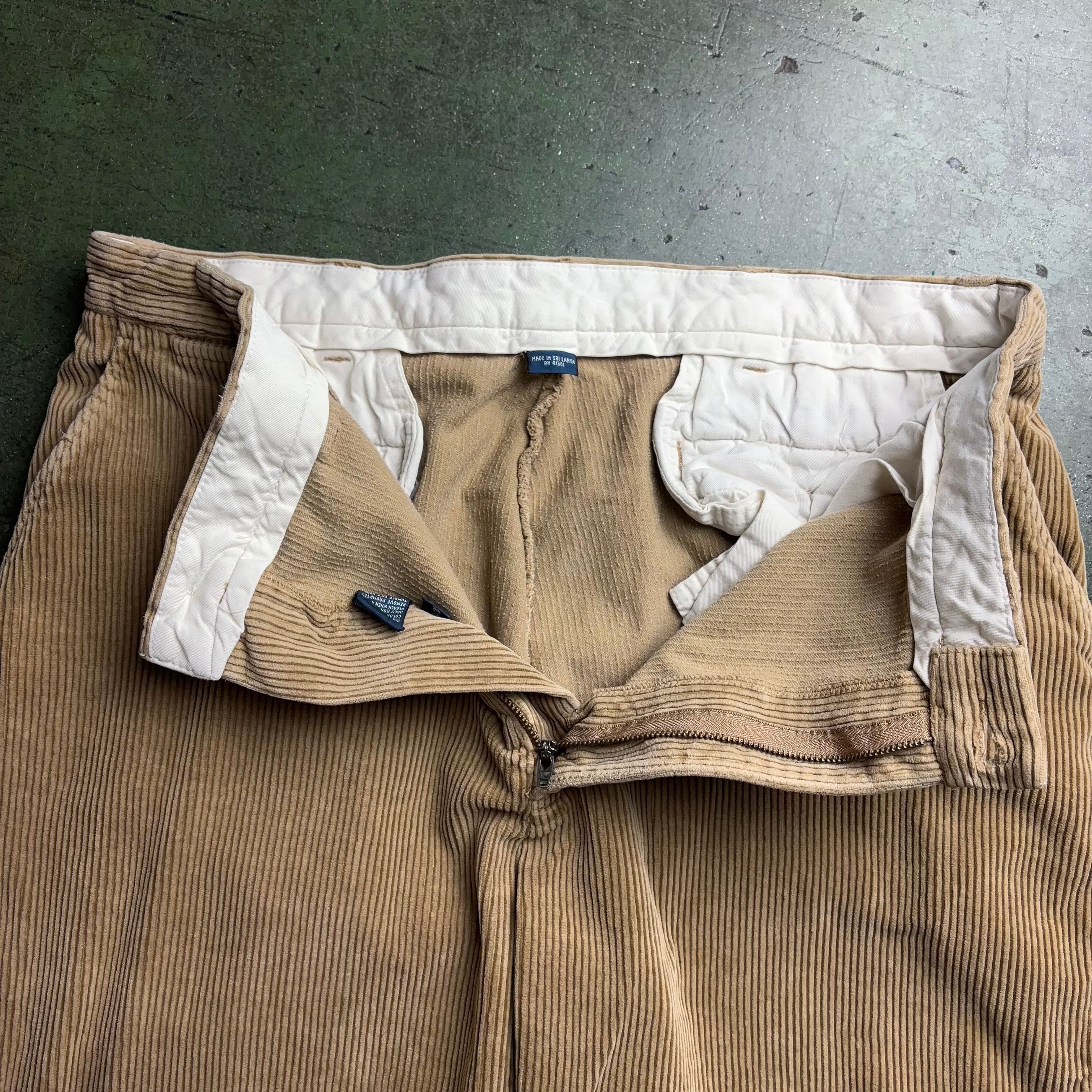 90's Polo Ralph Lauren Non-Tuck Corduroy Pants W36 90年代~ ポロ