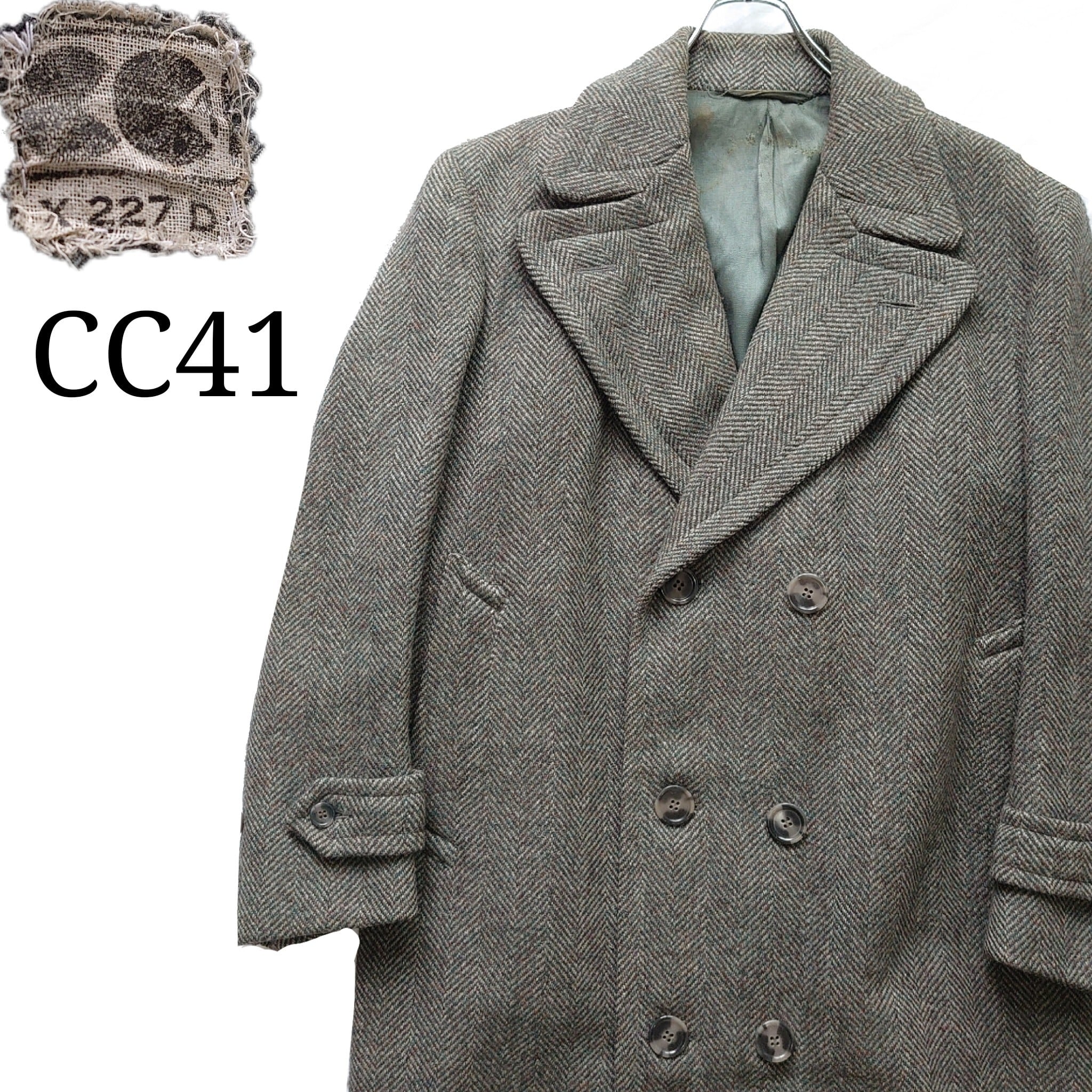 special】CC41 ツイードコート 40～50s イギリス製 ダブル
