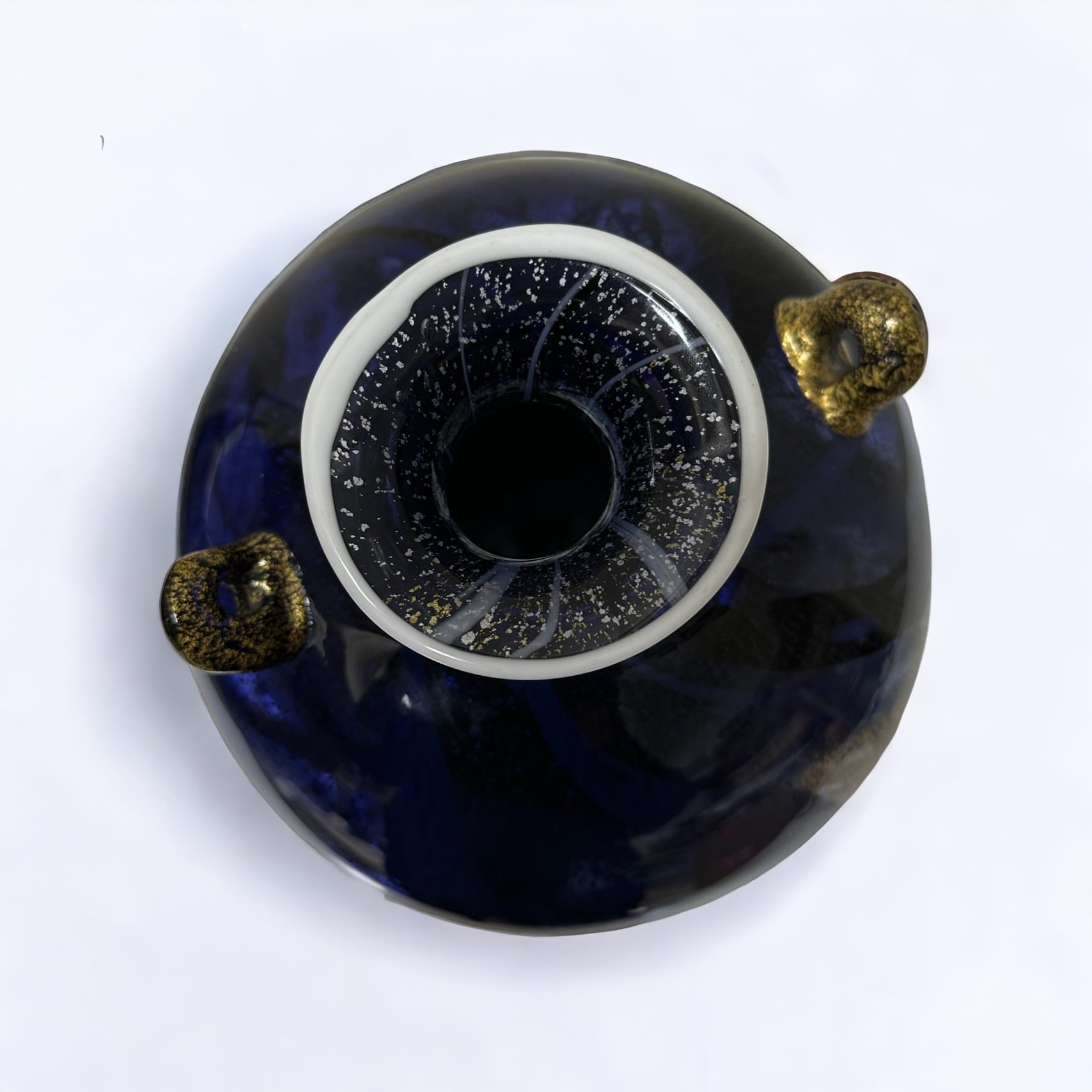 B68 黒木国昭 花器 金彩象嵌 「光琳ひさご」 花瓶 共箱 | allone_brand_art