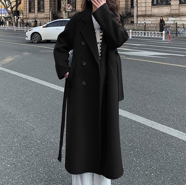 アウター チェスターコート ロングコート レディース ウールライク