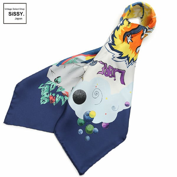 □エルメス□ スカーフ カレ90「 THE ALFEE AUBE」 スカーフ シルク