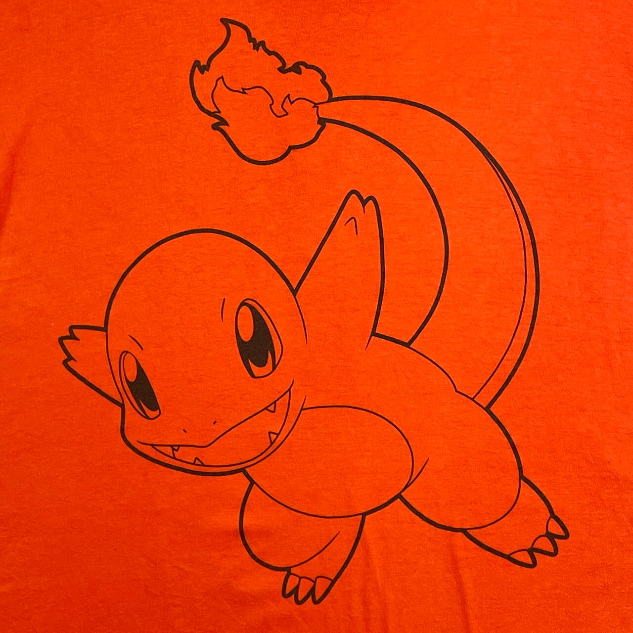 POKEMON ポケモン ヒトカゲ キャラクタープリントTシャツ メンズXL