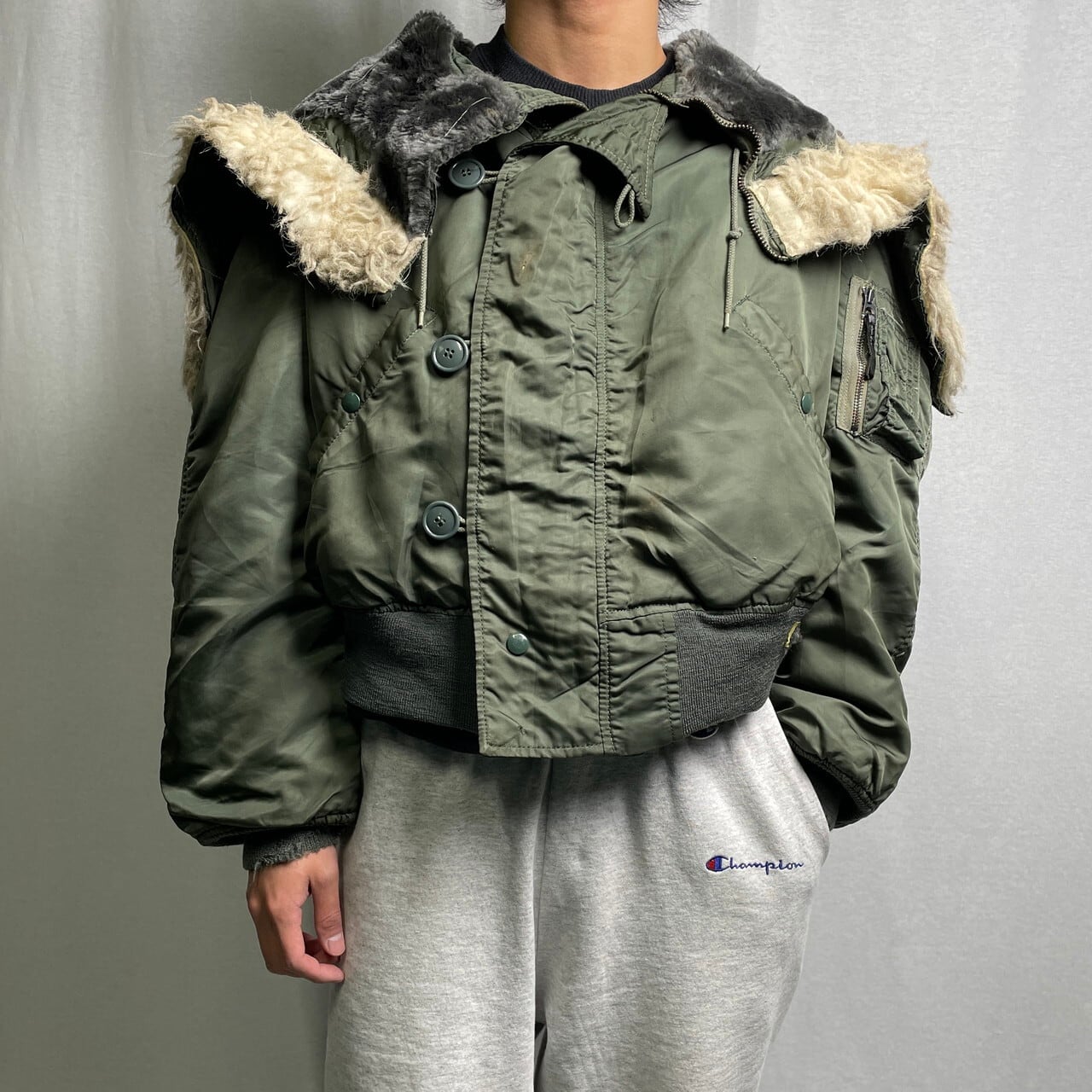 81年納品 U.S.AIR FORCE 米軍実品 N-2B フライトジャケット メンズL