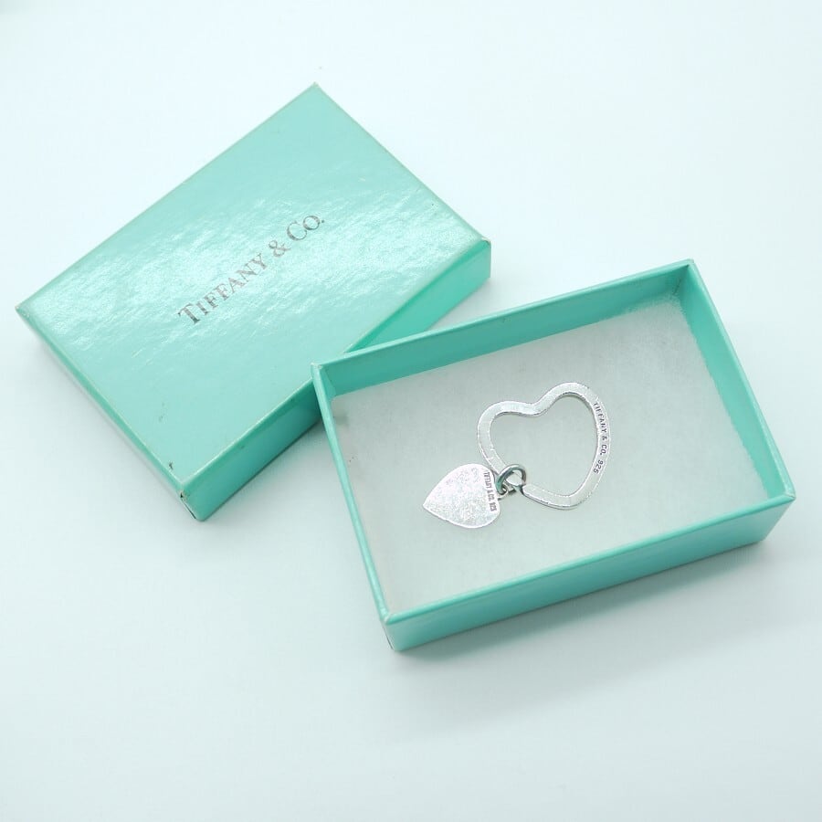 TIFFANY & Co. ティファニー オープンハートキーリング キーホルダー