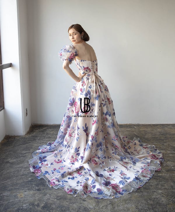 THE URBAN BLANCHE ORIGINAL 】 2WAY 花柄 カラードレス WEDDING 商品