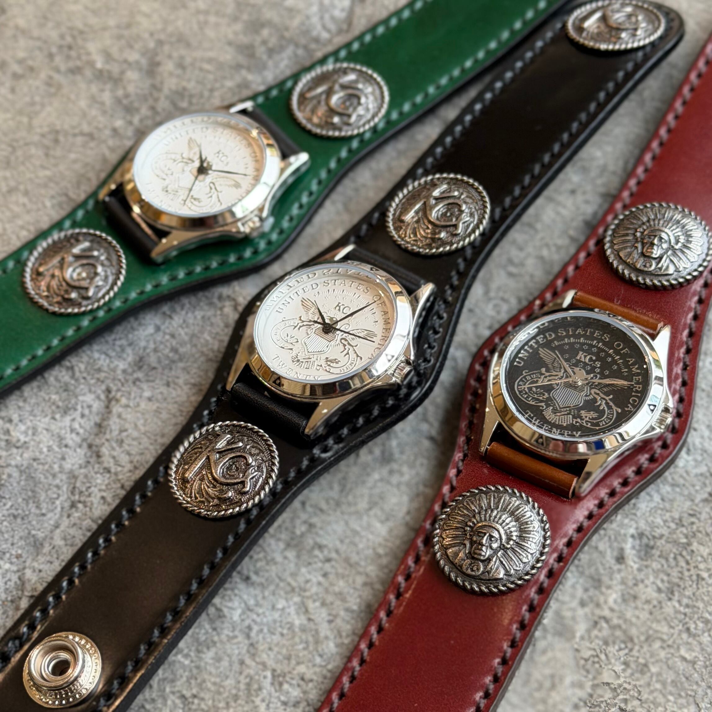 限定商品】ウォッチブレス スリーコンチョ コードバン | ケイシイズ