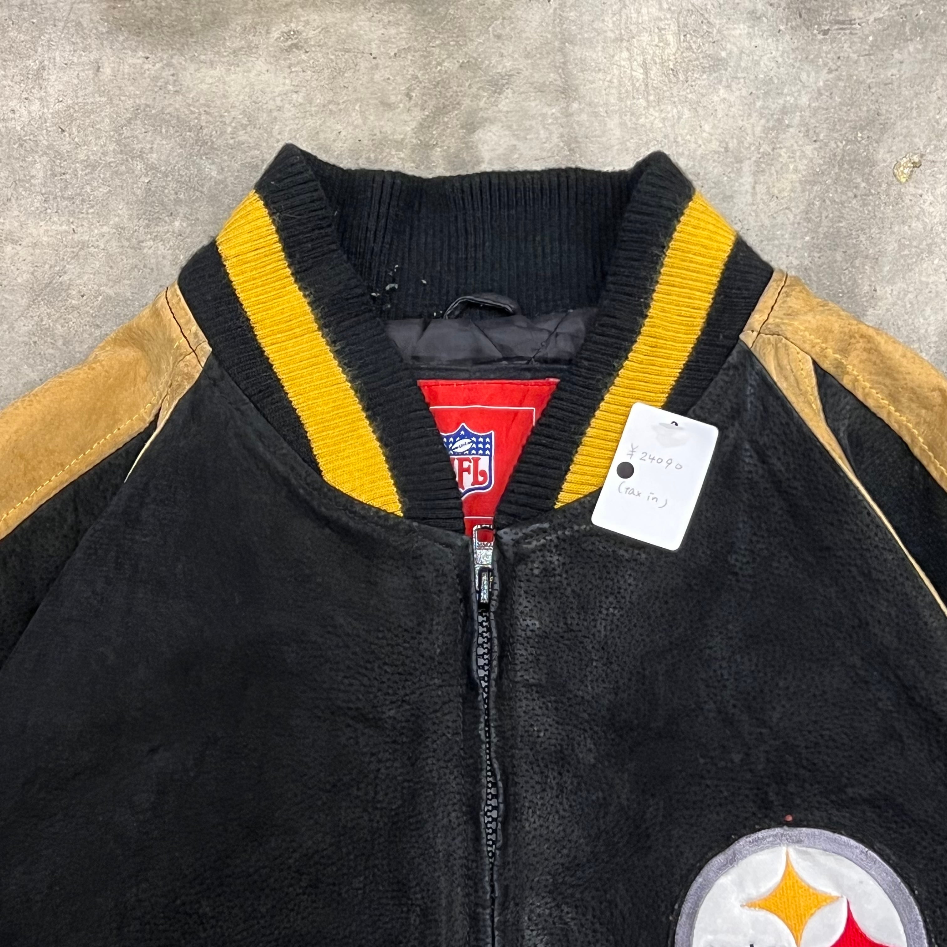 NFL STEELERS / スティーラーズ】レザースタジャン | 古着屋KAKAVAKA