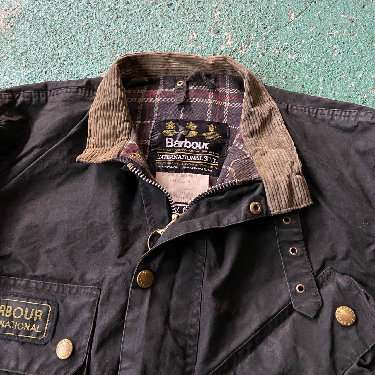 80〜90年代 ビンテージ 旧3ワラント Barbour バブアー INTERNATIONAL