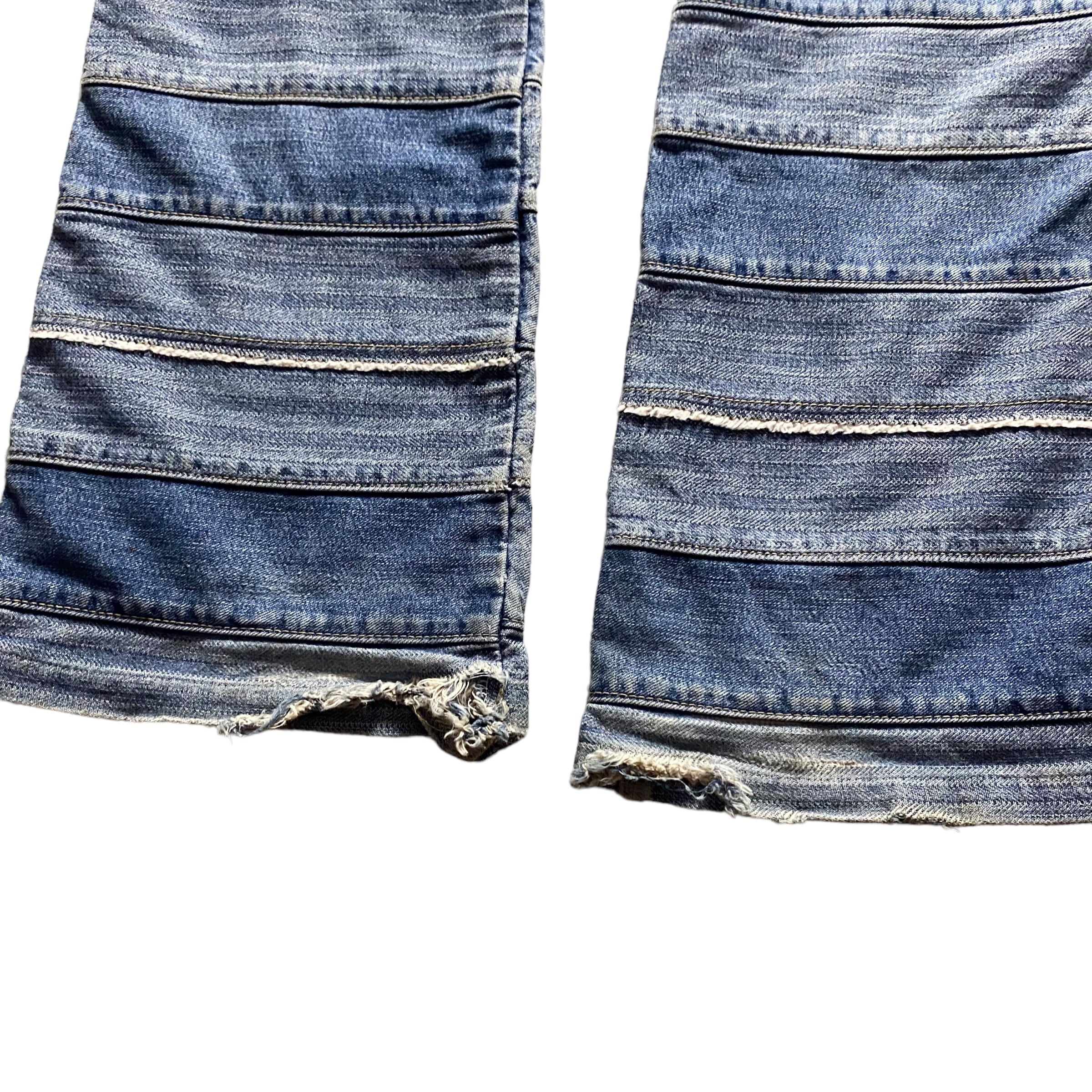 vintage HYSTERIC GLAMOUR patchwork denim pants “kinky jeans