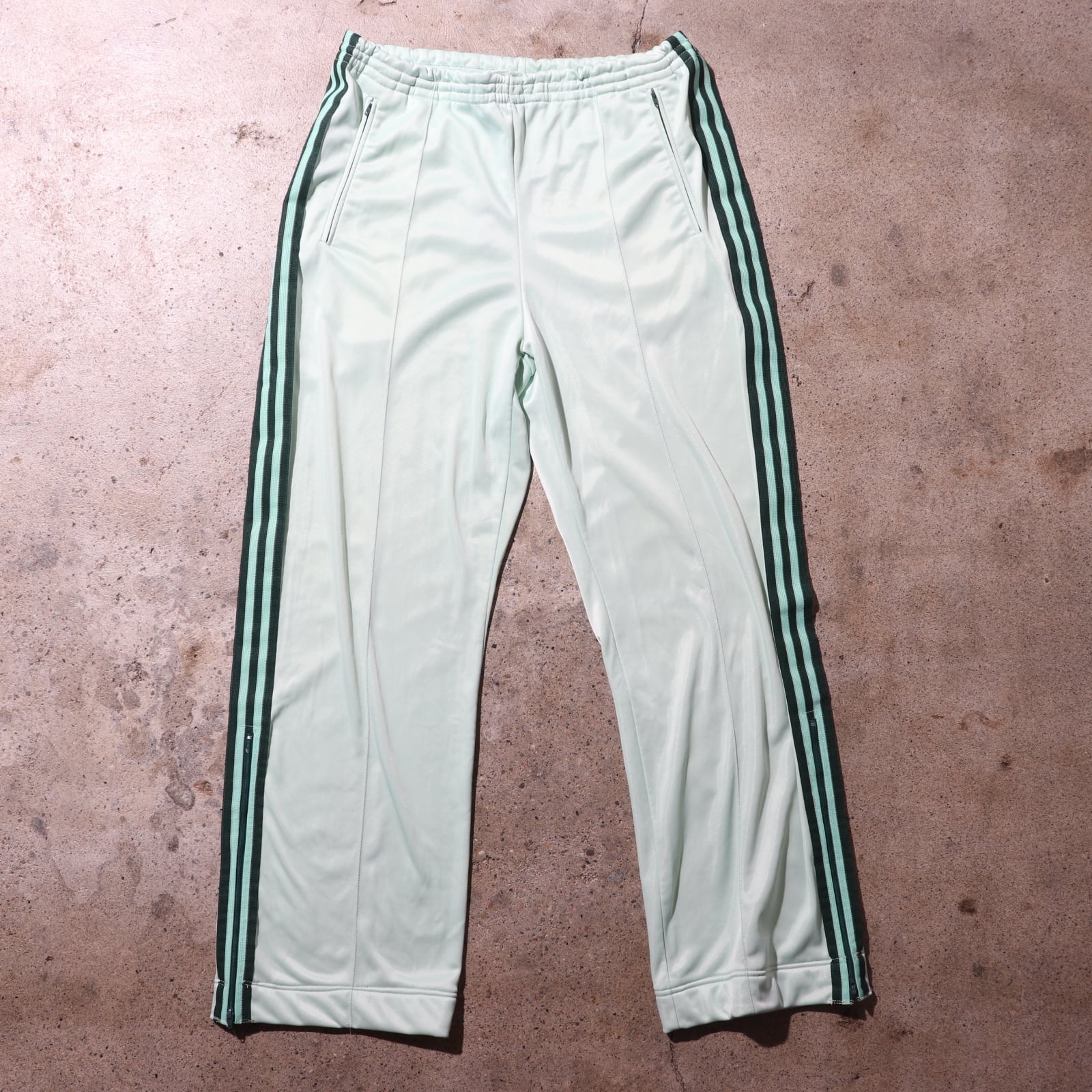 美品 L ミントグリーン 80s adidas トラックスーツ アディダス 緑