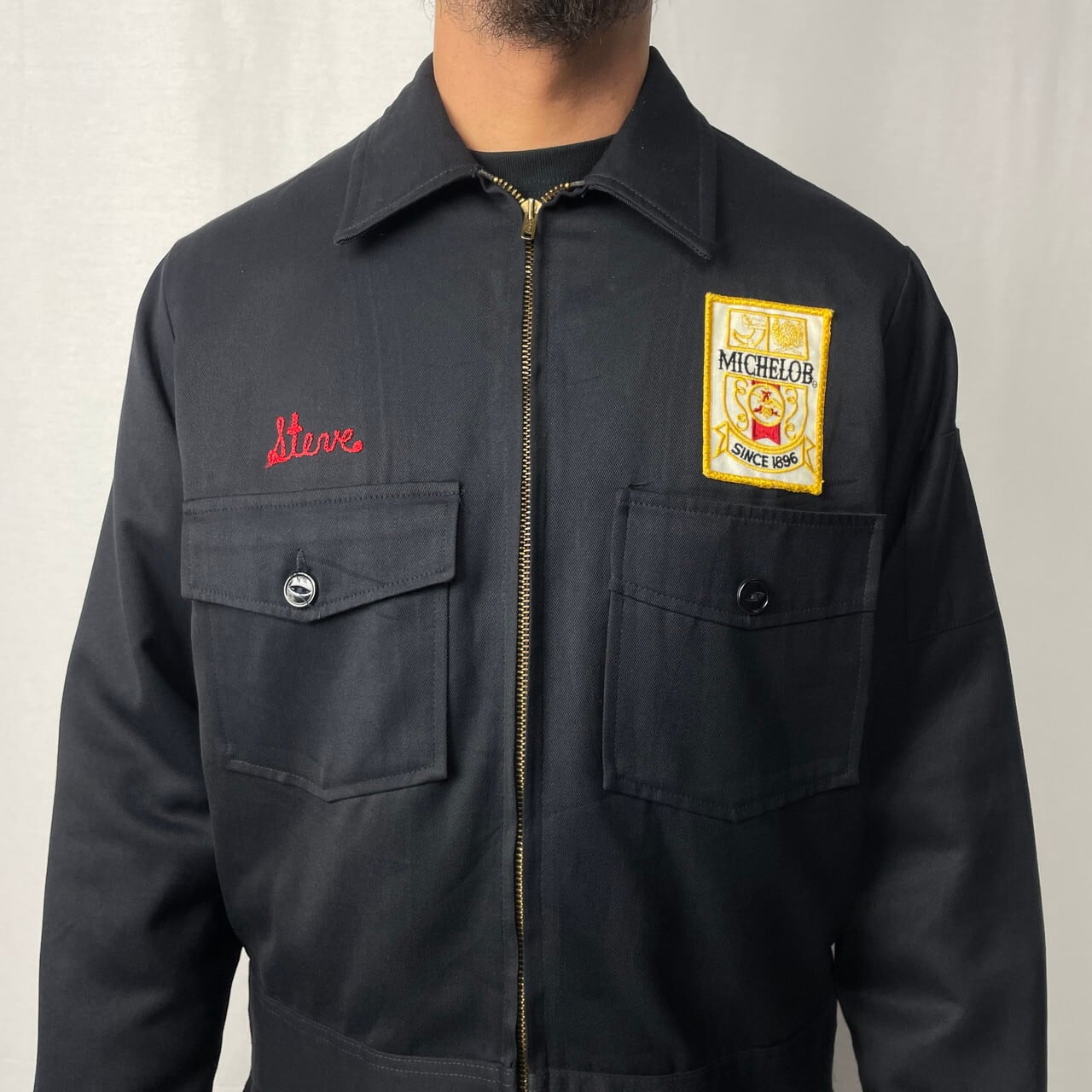 60年代 USA製 Unitog ワークジャケット 企業ロゴ ワッペン 刺繍 メンズ